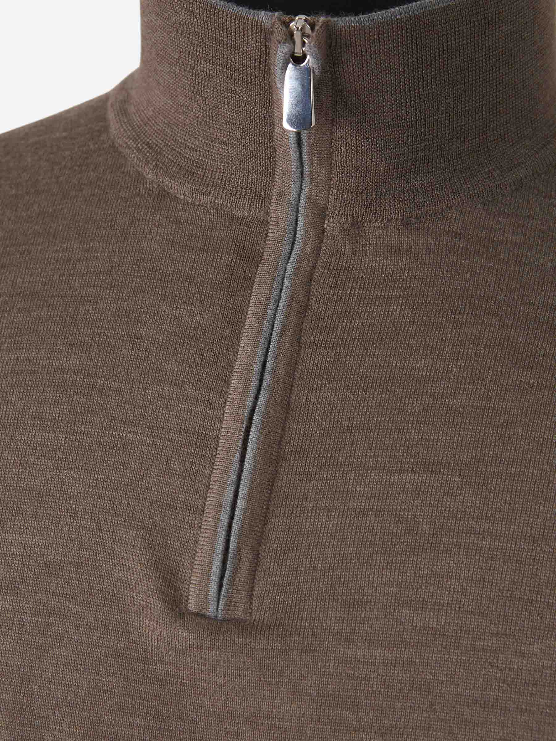 Outlet online Santa Eulalia Hombre Jersey Lana Cremallera color Taupe sku 542-001853 08 - Foto 3