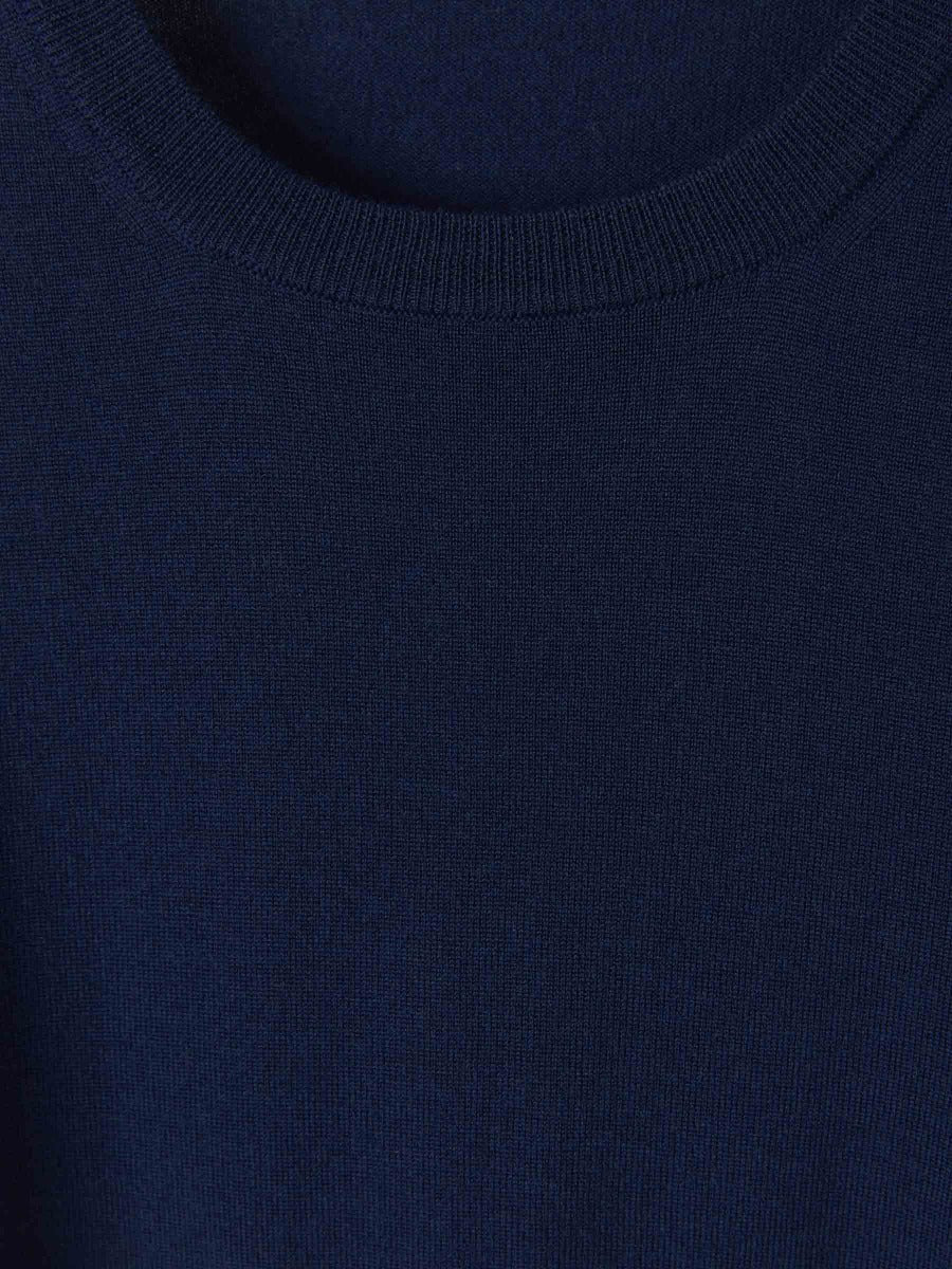 Outlet online Zanone Hombre Jersey Cuello Redondo color Azul Marino sku 542-002130 01 - Foto 3