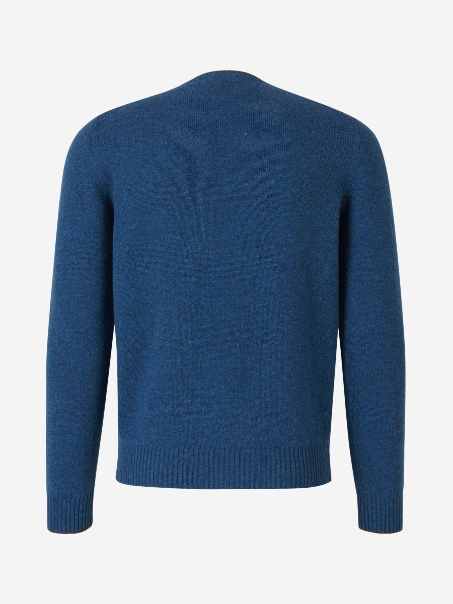Outlet online Santa Eulalia Hombre Jersey Lana Virgen color Azul Cobalto sku 542-002001 01 - Foto 7