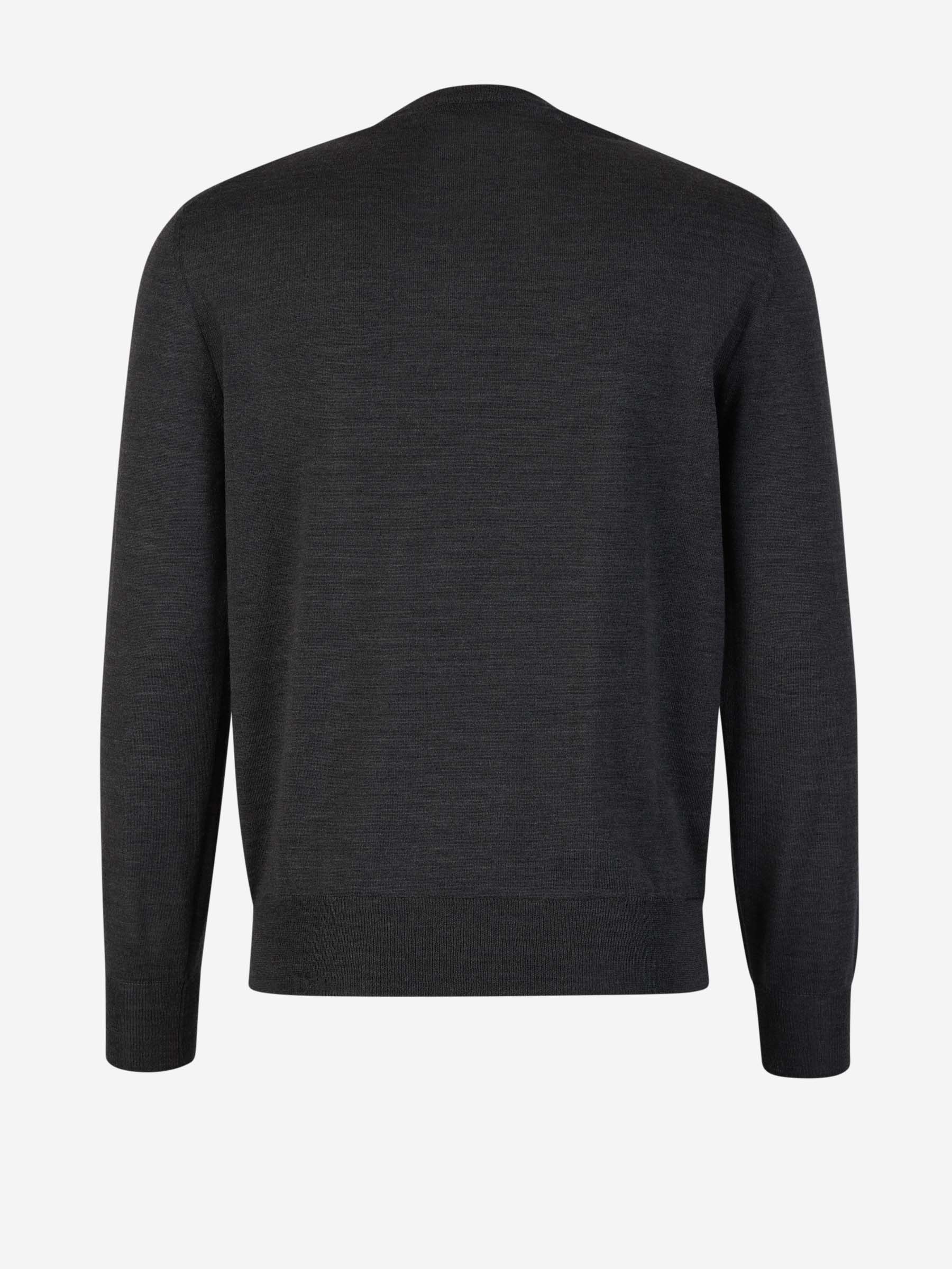 Outlet online Canali Hombre Jersey Pico Lana color Gris Oscuro sku 542-002003 04 - Foto 2