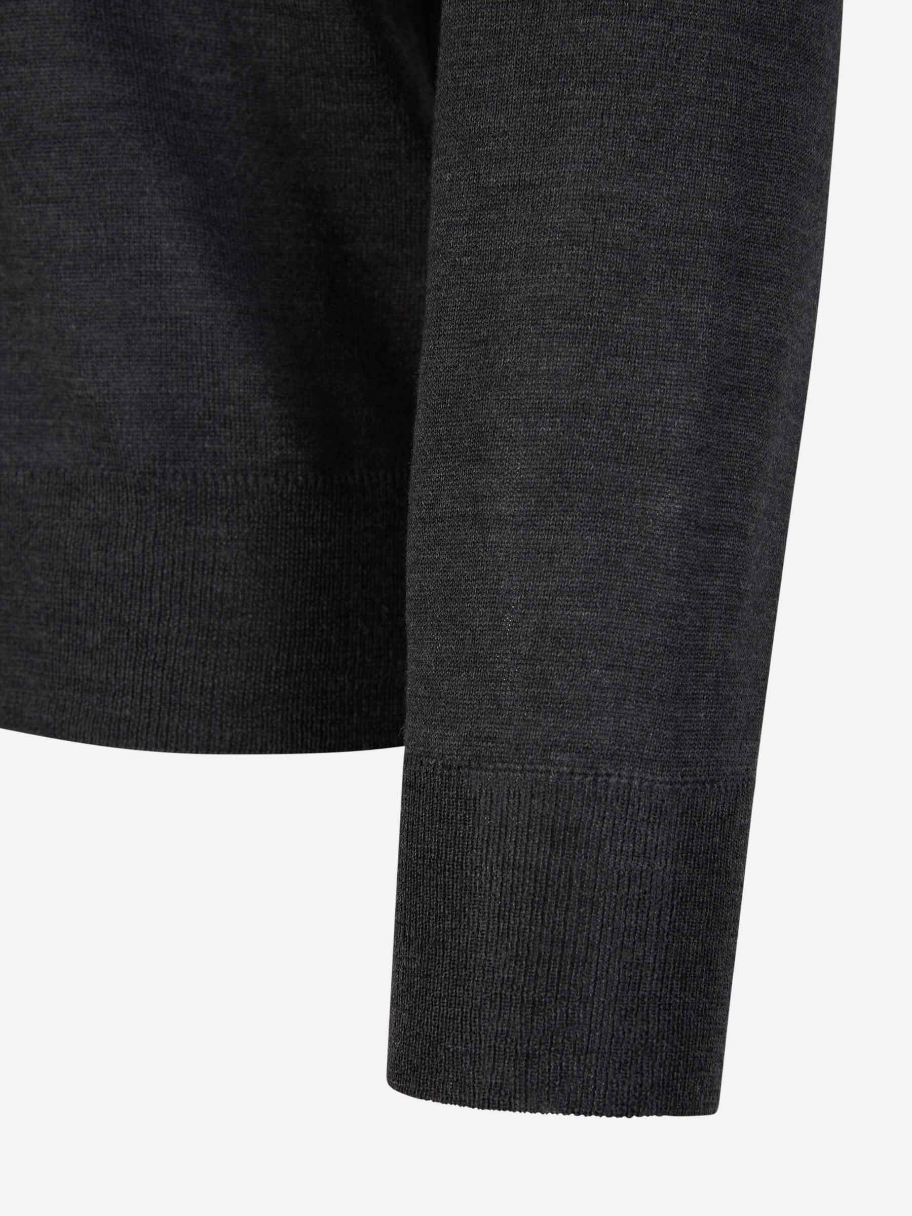 Outlet online Canali Hombre Jersey Pico Lana color Gris Oscuro sku 542-002003 04 - Foto 4