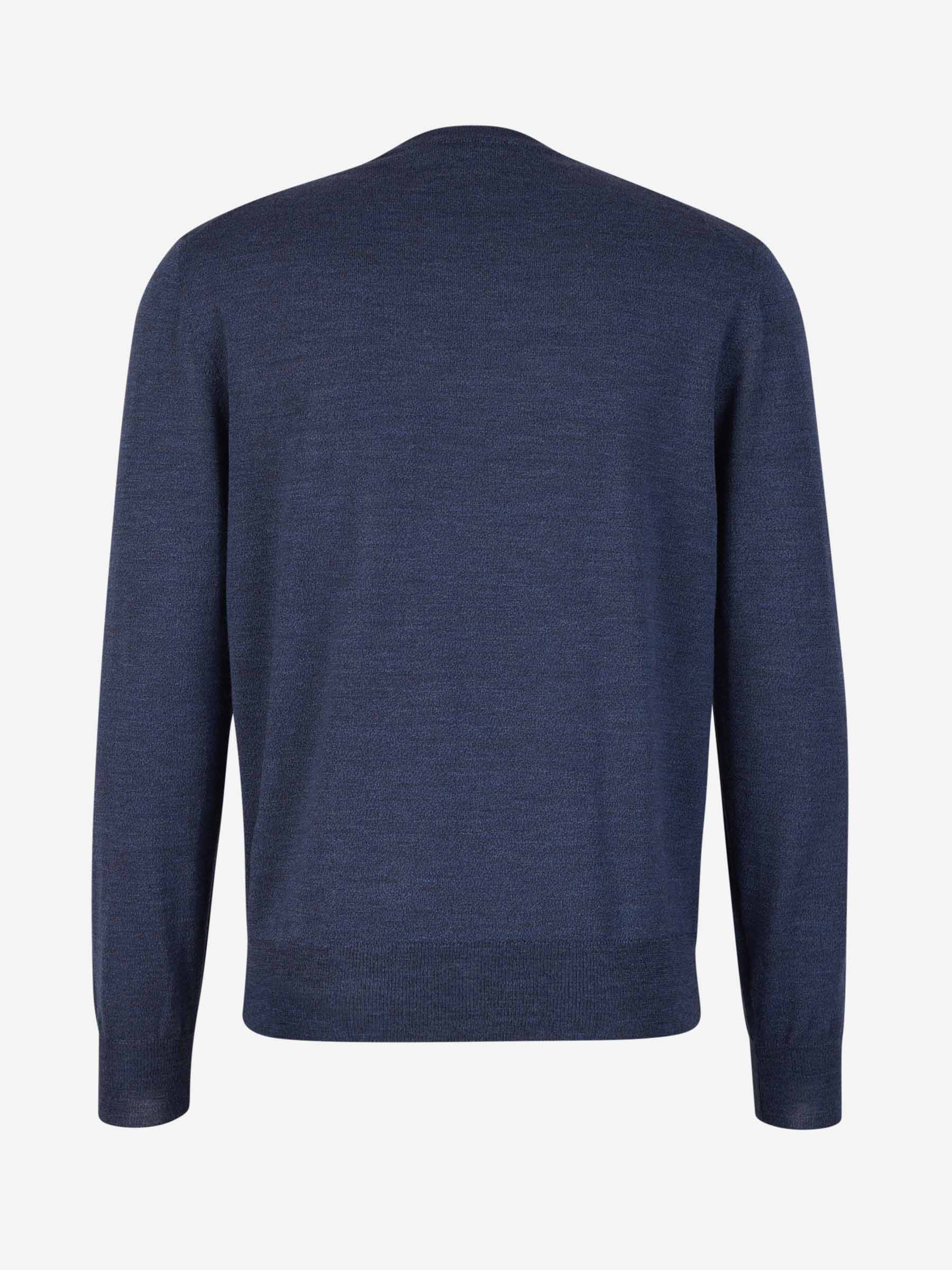 Outlet online Canali Hombre Jersey Lana Extrafino color Azul Indigo sku 542-002003 05 - Foto 2