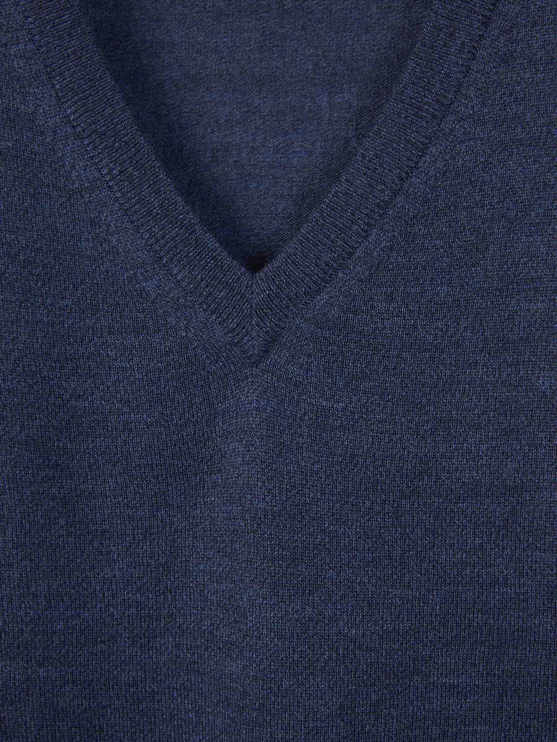 Outlet online Canali Hombre Jersey Lana Extrafino color Azul Indigo sku 542-002003 05 - Foto 3