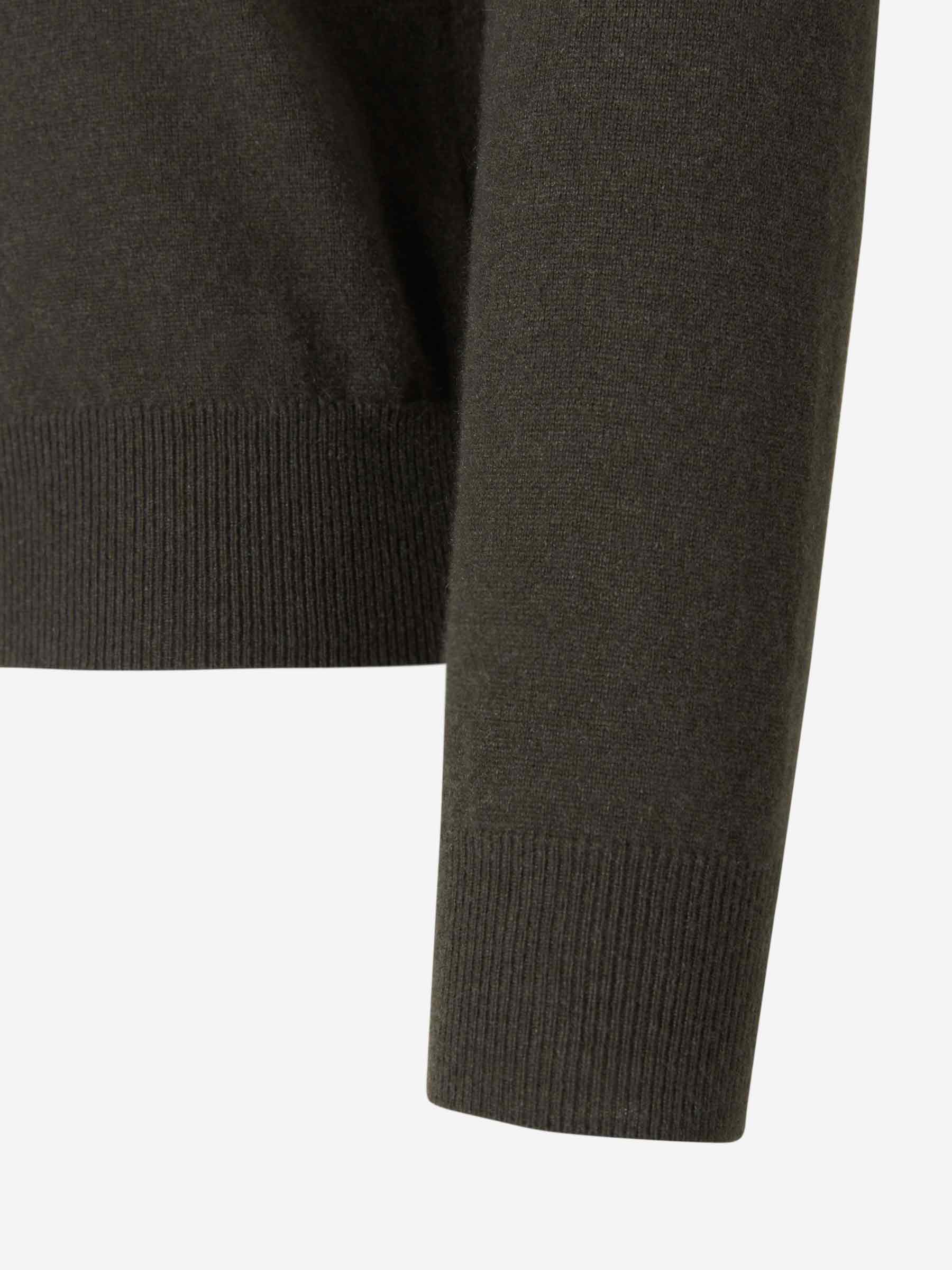 Outlet online Scabal Hombre Jersey Liso Cashmere color Verde Militar sku 542-002044 01 - Foto 4
