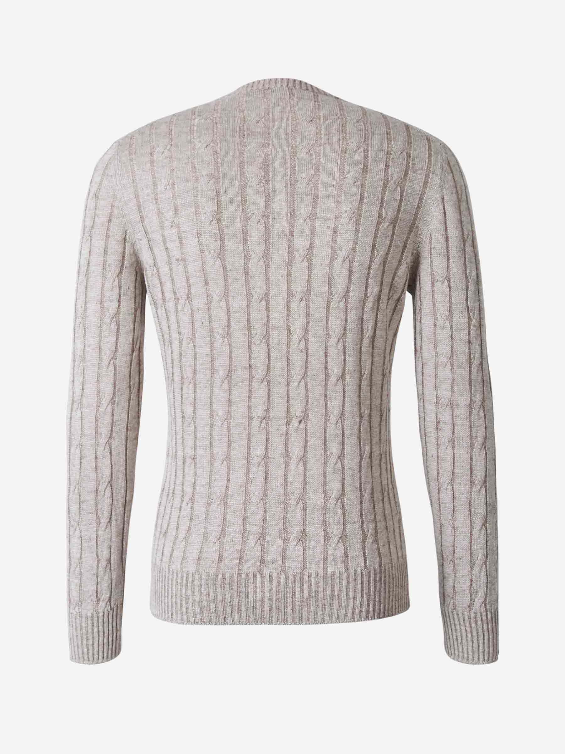 Outlet online Gran Sasso Hombre Jersey Trenzado Lino color Beige sku 542-002066 01 - Foto 2