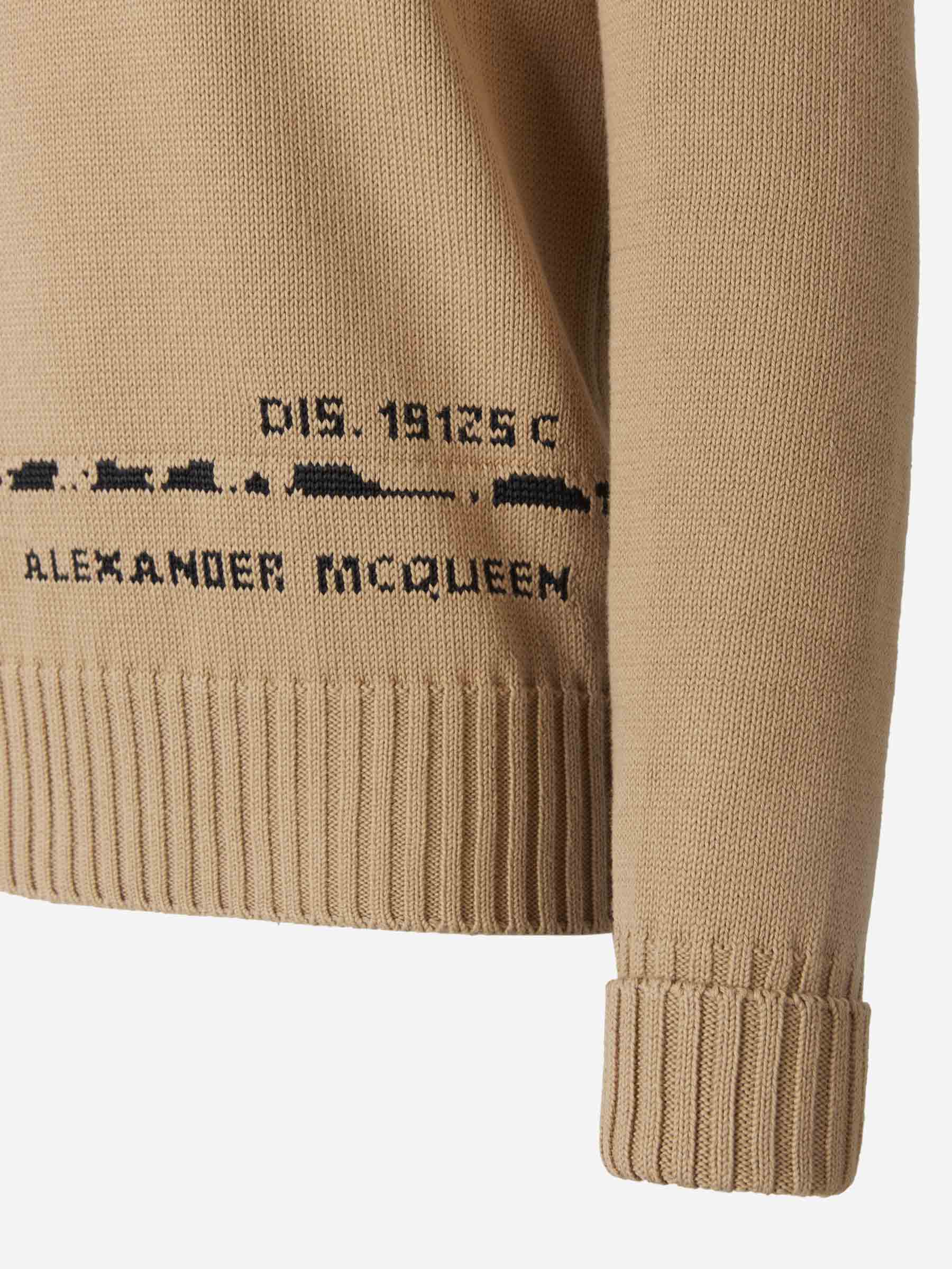Alexander McQueen Jersey Graffiti Logo color Caramelo sku 542-002087 02 - Foto 3