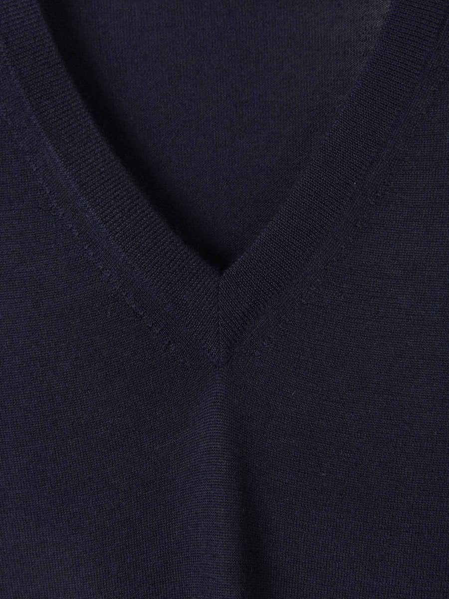 Outlet online Santa Eulalia Hombre Jersey Cuello Pico color Azul Noche sku 542-002092 03 - Foto 3