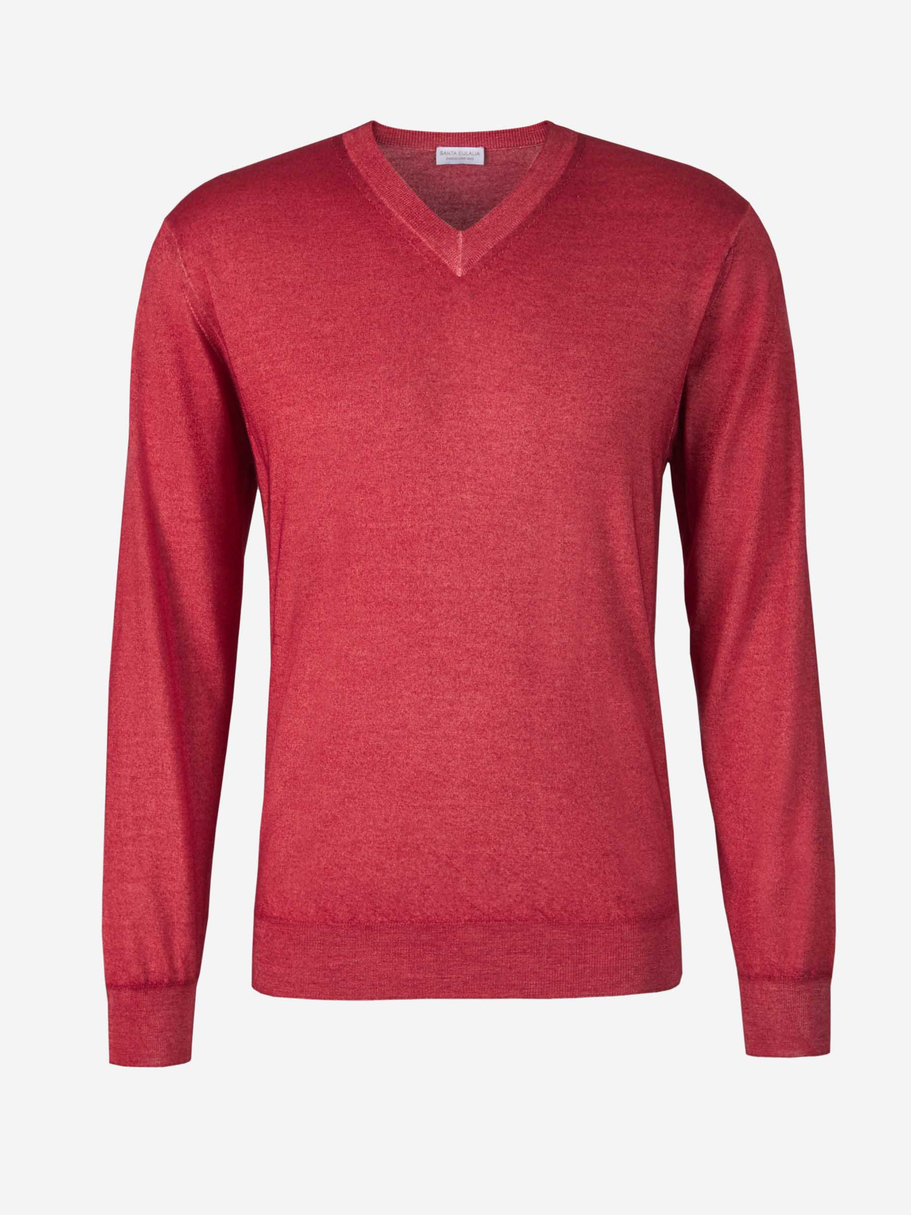 Outlet online Santa Eulalia Hombre Jersey Cashmere Y Seda color Rojo sku 542-002092 07 - Foto 1