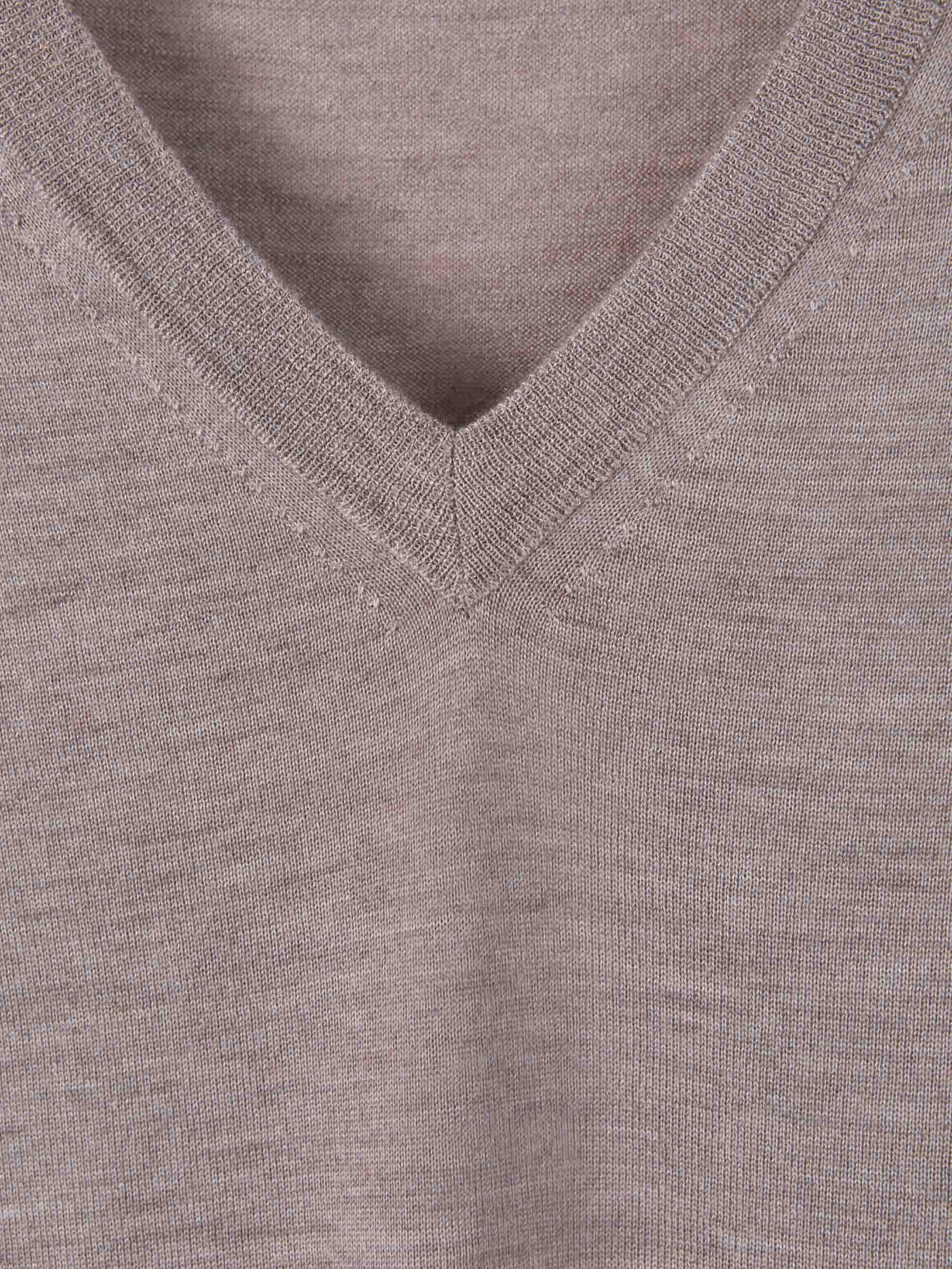 Outlet online Santa Eulalia Hombre Jersey Cuello Pico color Beige sku 542-002092 08 - Foto 3