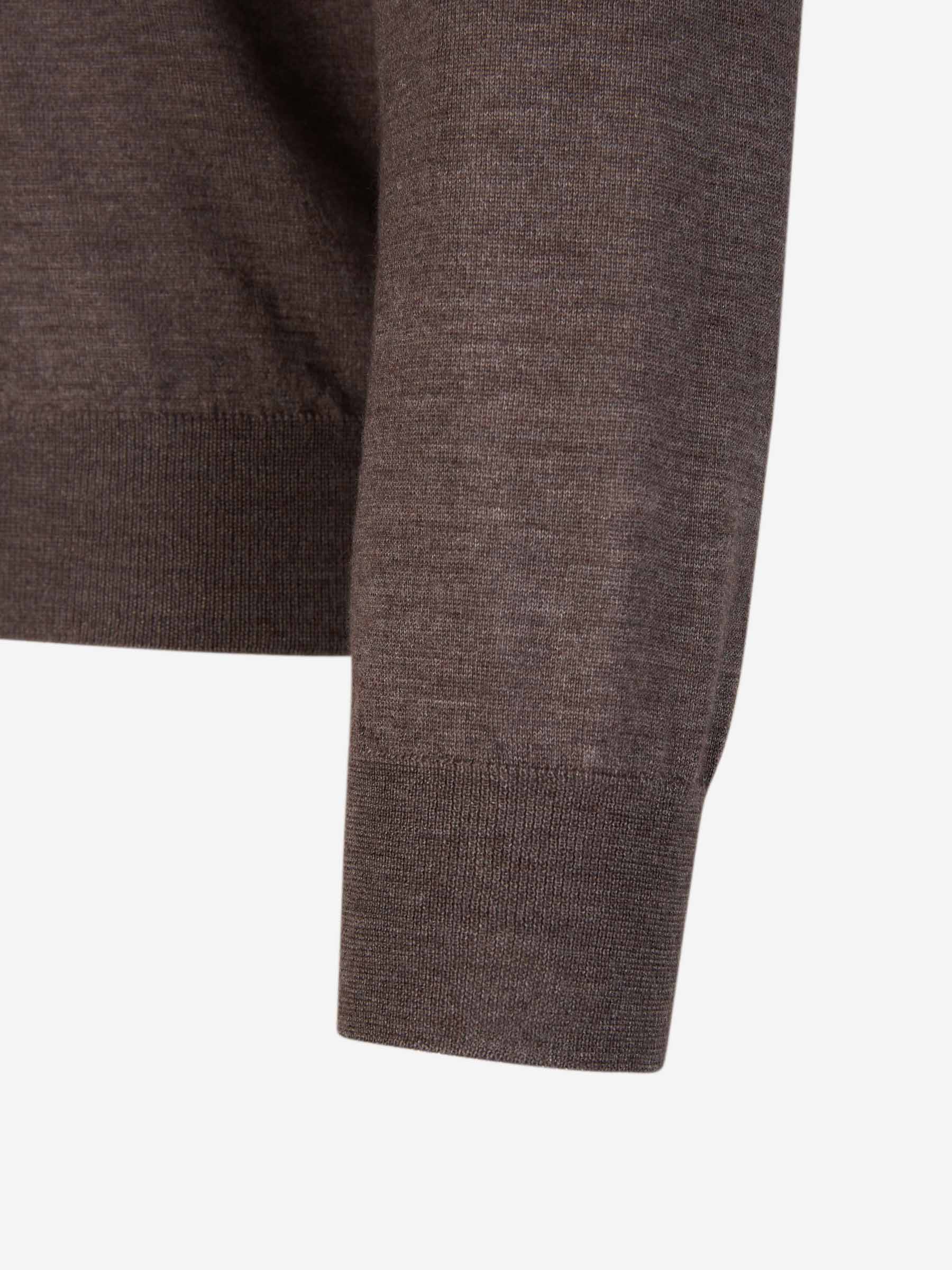 Outlet online Santa Eulalia Hombre Jersey Cashmere Y Seda color Marrón Oscuro sku 542-002093 06 - Foto 4
