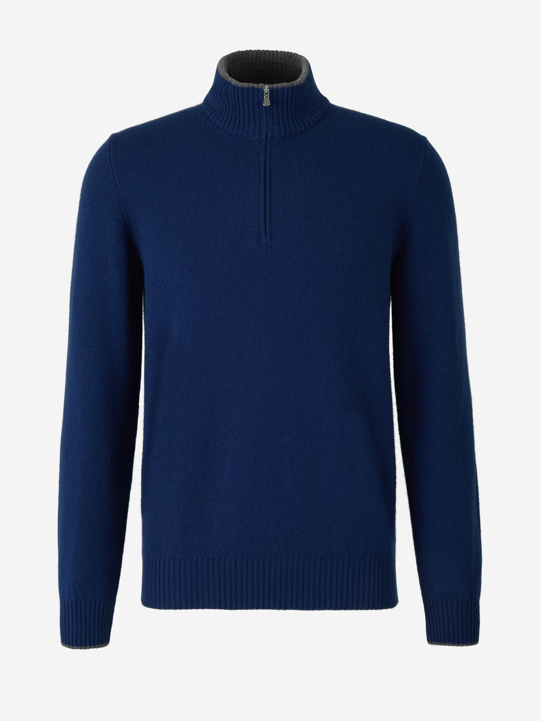 Outlet online Santa Eulalia Hombre Cárdigan Cuello Contraste Lana color Verde Oscuro sku 542-002128 03 - Foto 5