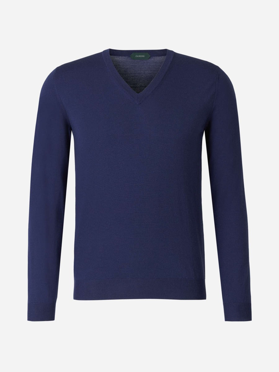 Outlet online Zanone Hombre Jersey Punto Lana color Azul Noche sku 542-002131 01 - Foto 1