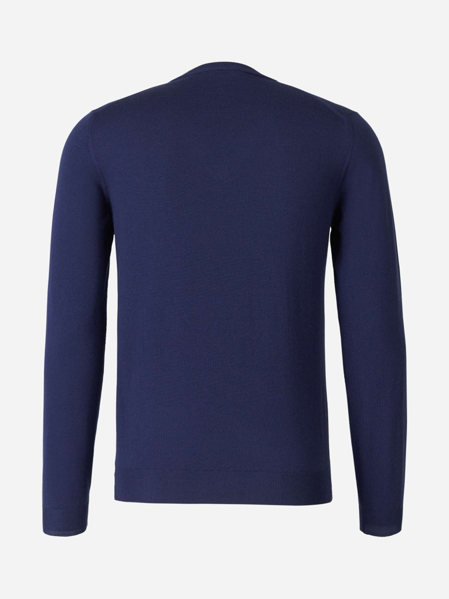 Outlet online Zanone Hombre Jersey Punto Lana color Azul Noche sku 542-002131 01 - Foto 2