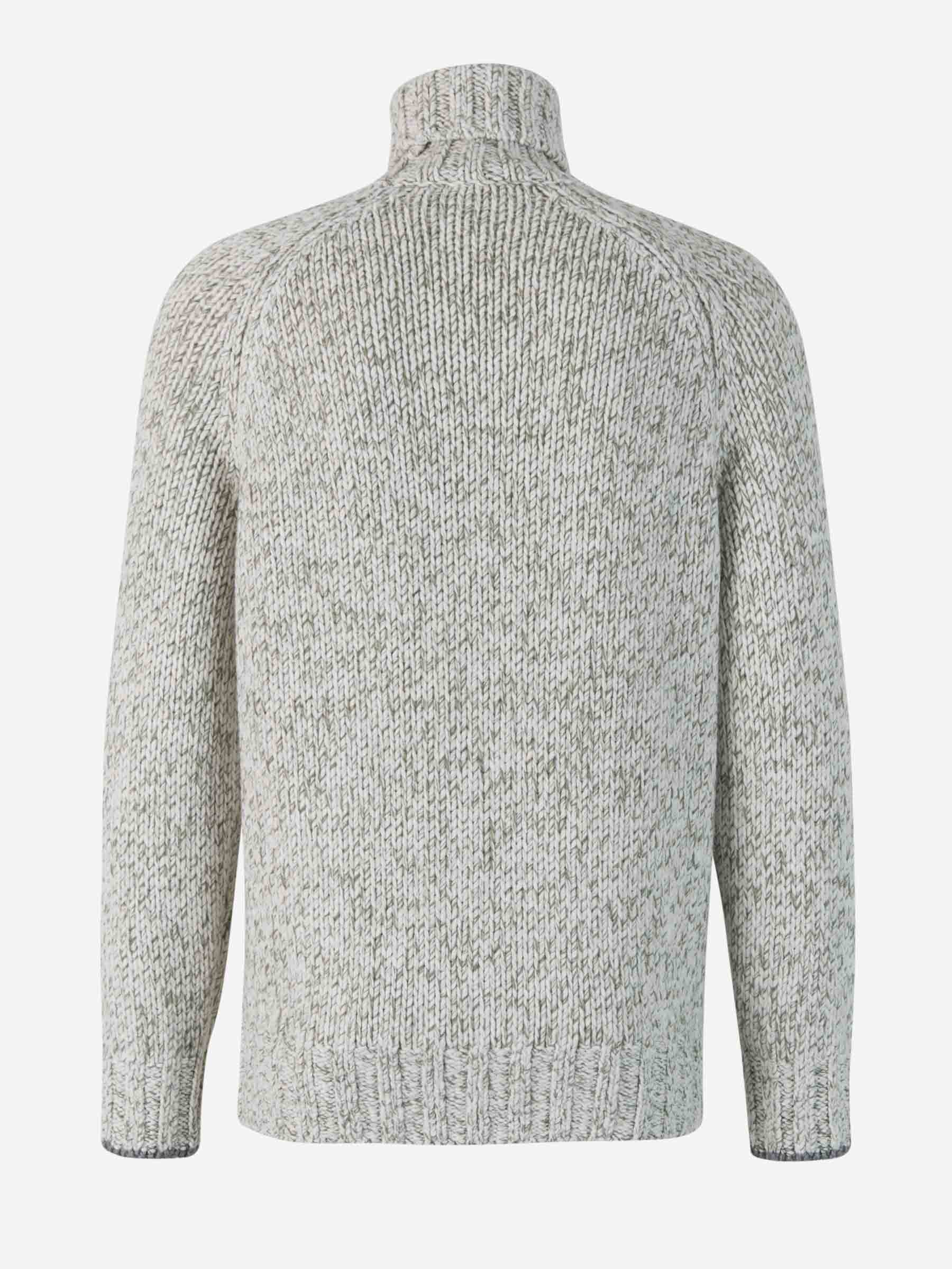 Outlet online Brunello Cucinelli Hombre Jersey Punto Chiné color Verde Militar sku 542-002167 01 - Foto 2