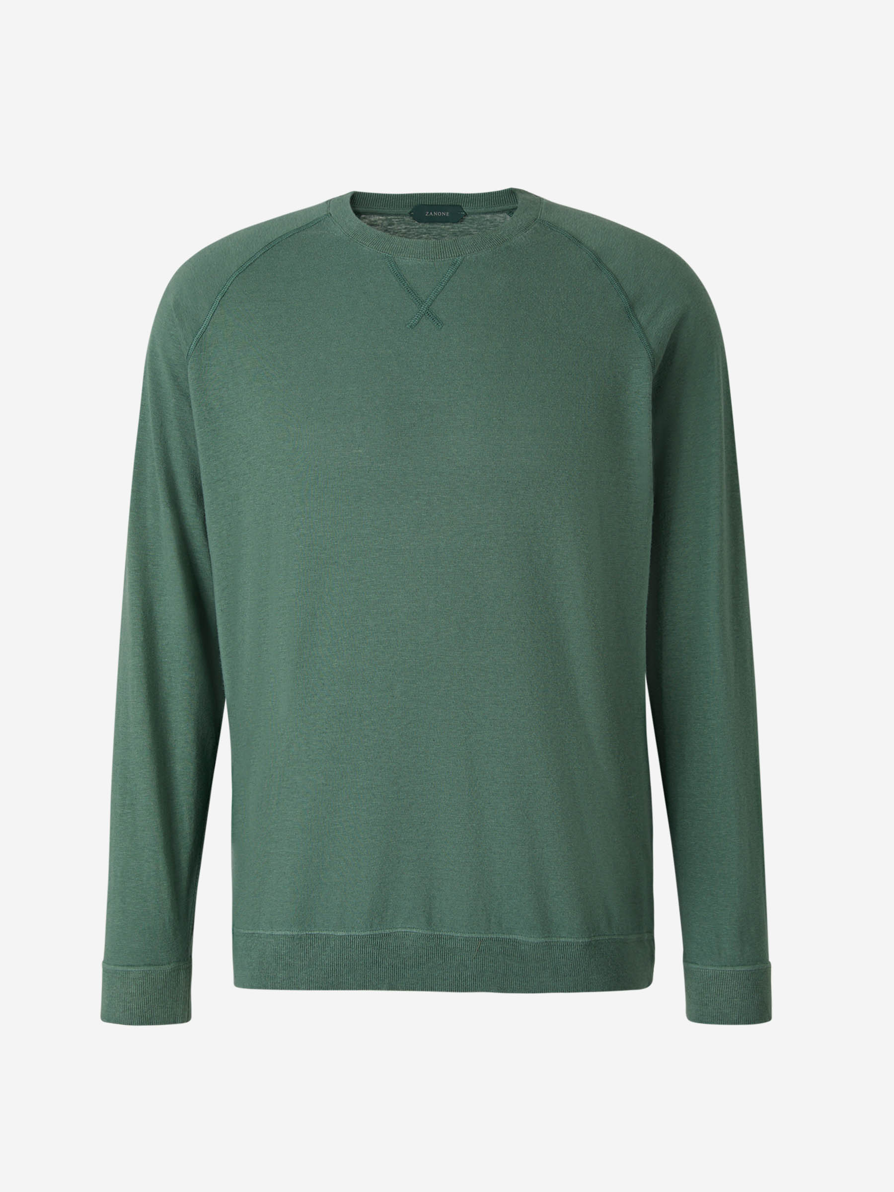 Outlet online Zanone Hombre Sudadera Cuello Redondo color Azul Cobalto sku 542-002214 02 - Foto 1