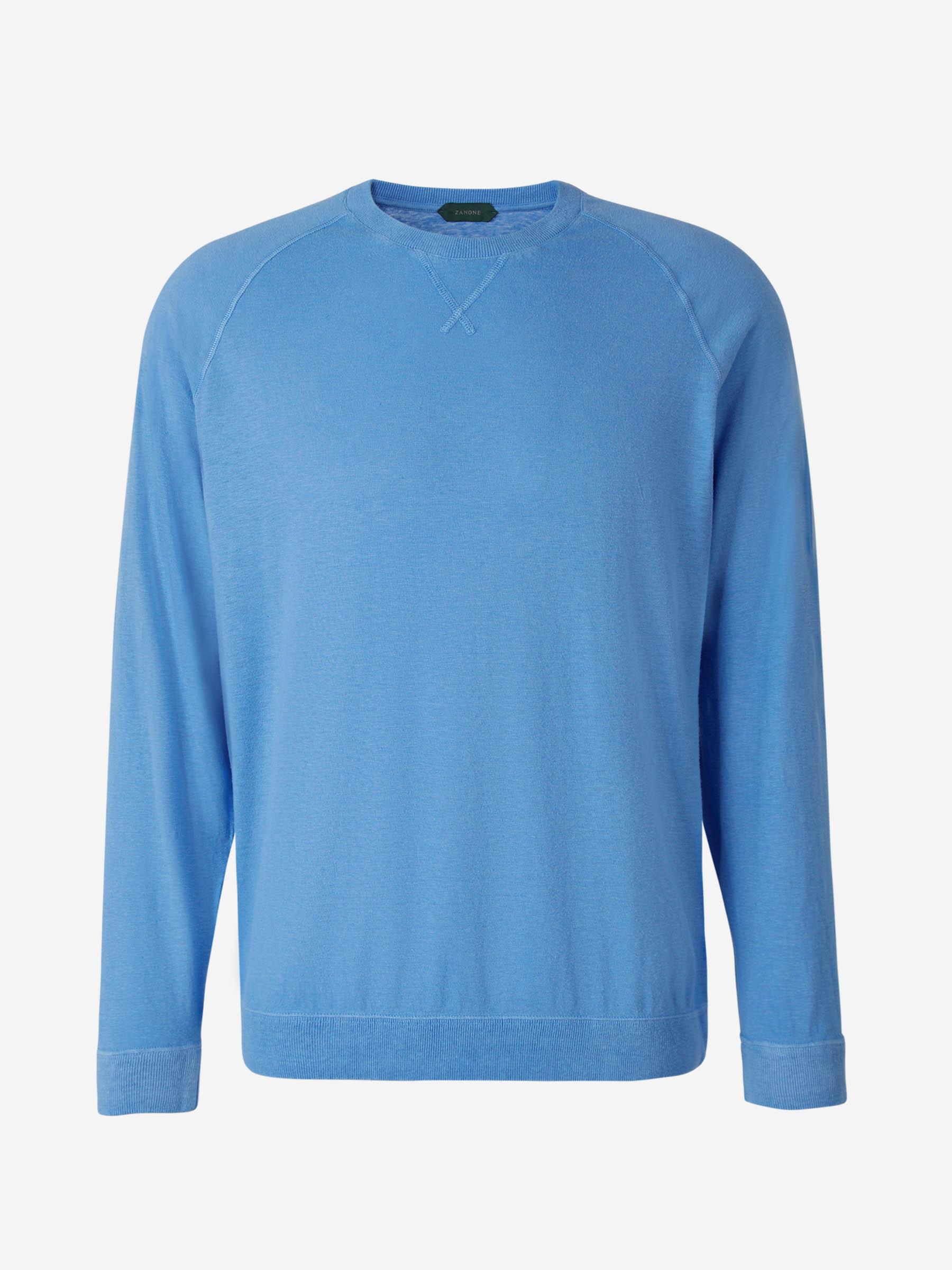 Outlet online Zanone Hombre Sudadera Cuello Redondo color Turquesa sku 542-002214 01 - Foto 5