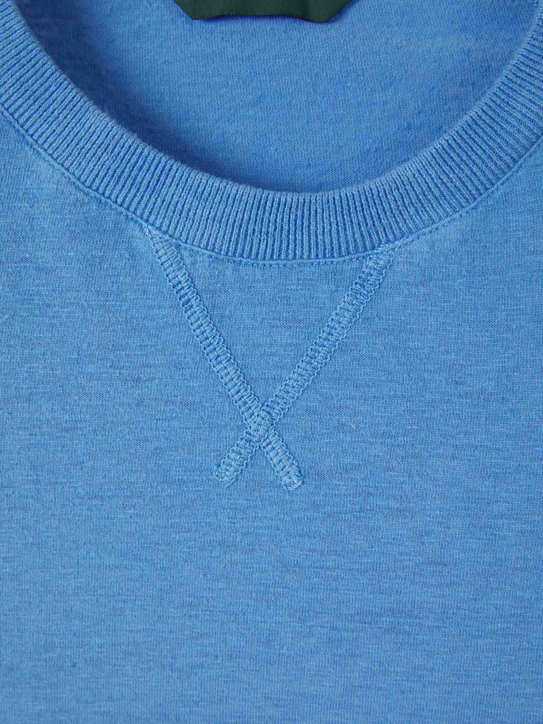 Outlet online Zanone Hombre Sudadera Cuello Redondo color Azul Cobalto sku 542-002214 02 - Foto 7