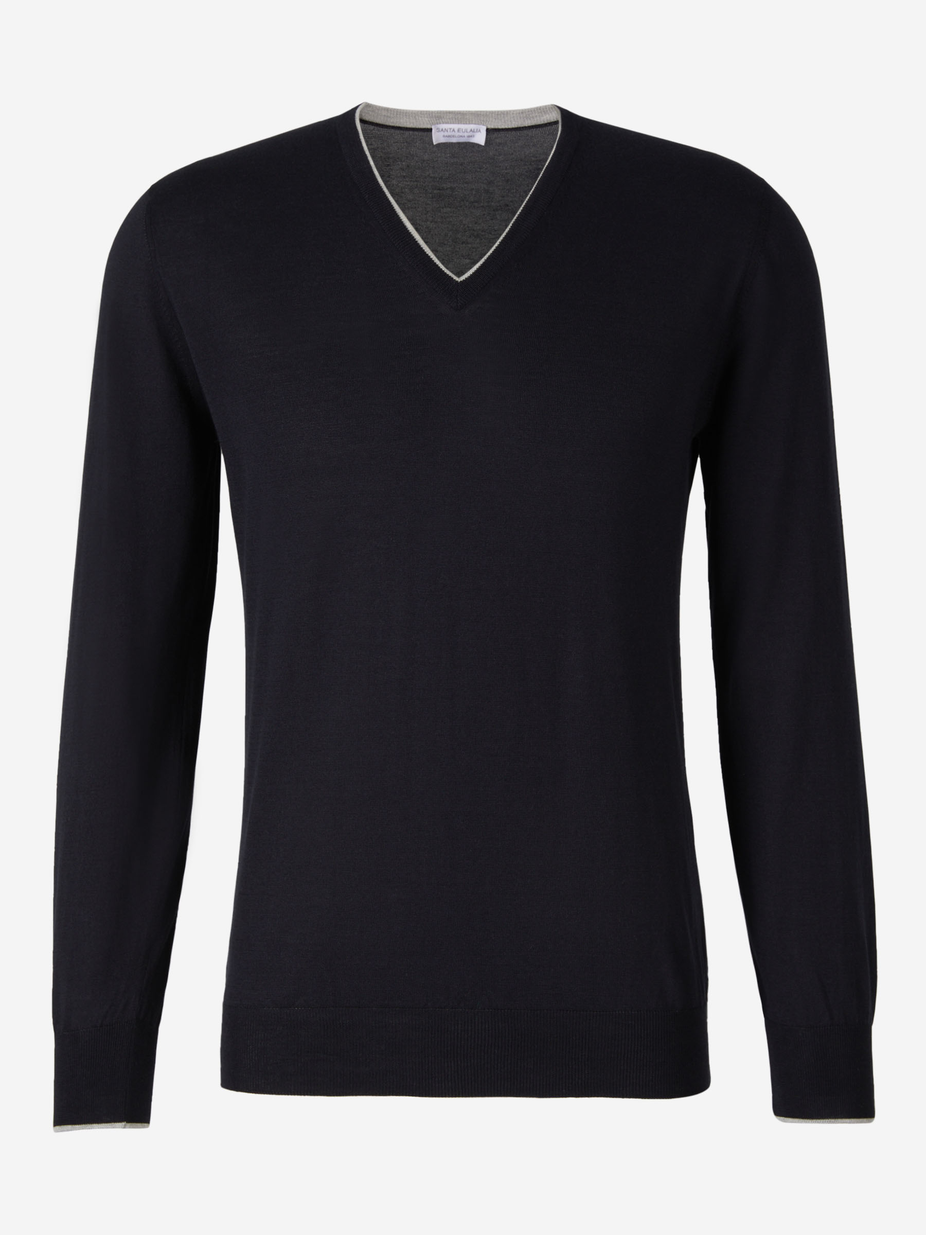 Outlet online Santa Eulalia Hombre Jersey Algodón y Seda color Azul Marino sku 542-002217 00 - Foto 1