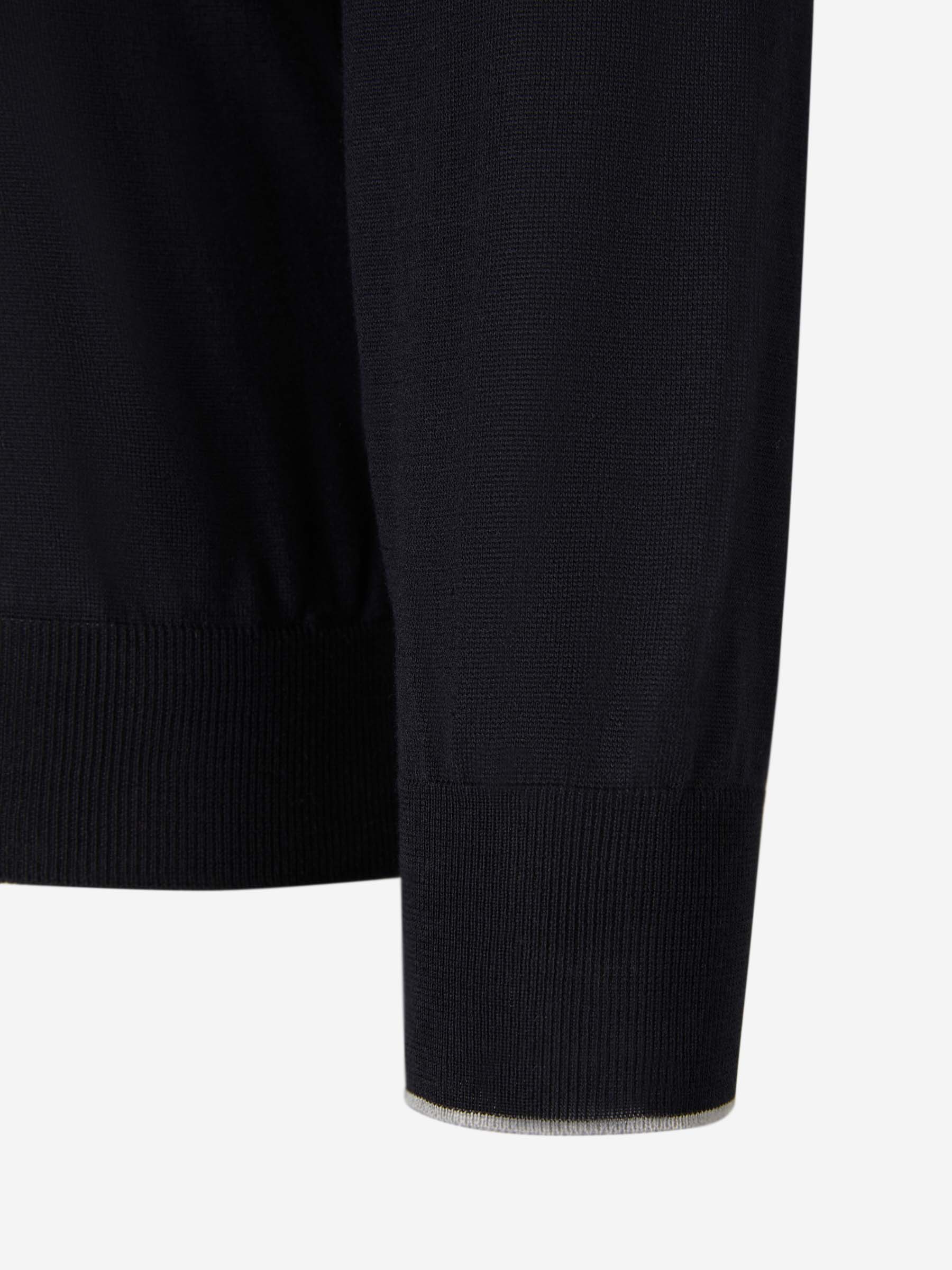 Outlet online Santa Eulalia Hombre Jersey Algodón y Seda color Azul Marino sku 542-002217 00 - Foto 4