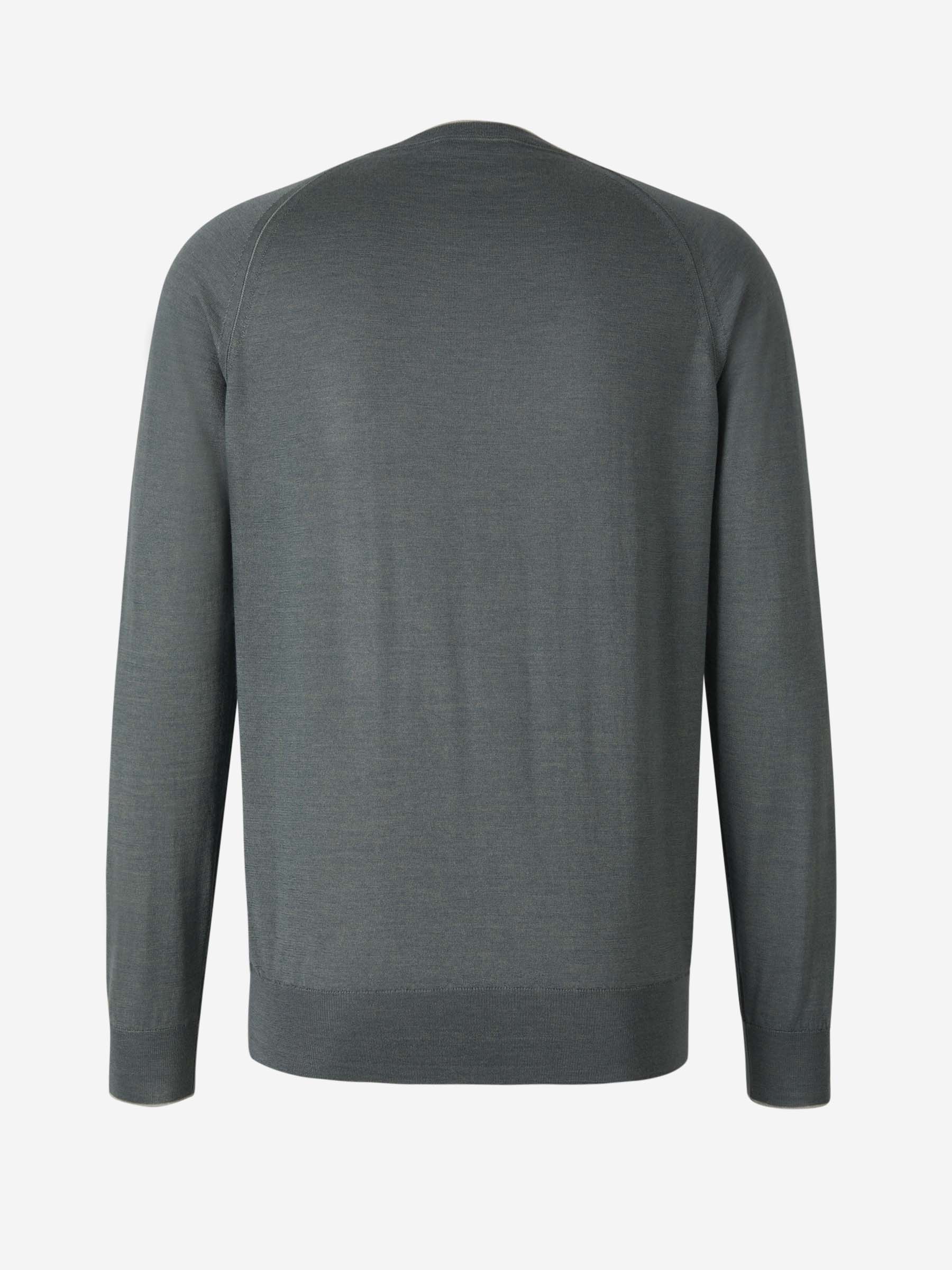 Outlet online Cruciani Hombre Jersey Cashmere Y Seda color Verde Oscuro sku 542-002220 02 - Foto 6