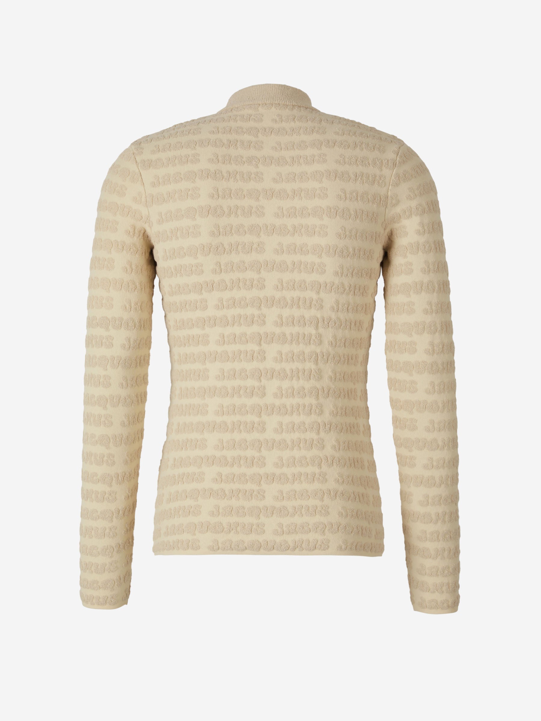 Outlet online Jacquemus Hombre Jersey Logo Jacquard color Beis sku 542-002223 00 - Foto 2
