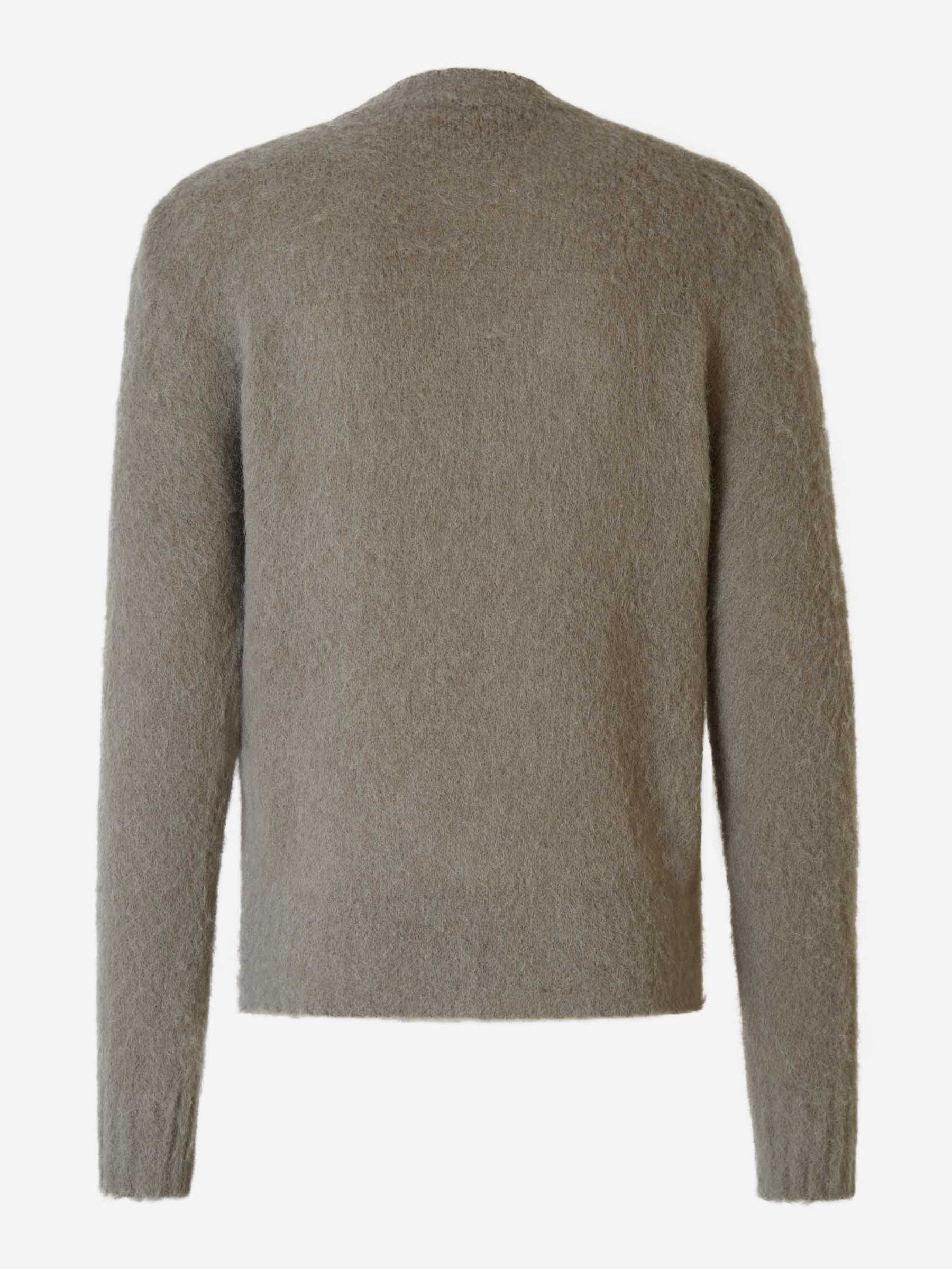 Outlet online Ami Paris Hombre Jersey Pelo Lana color Gris Claro sku 542-002260 01 - Foto 2