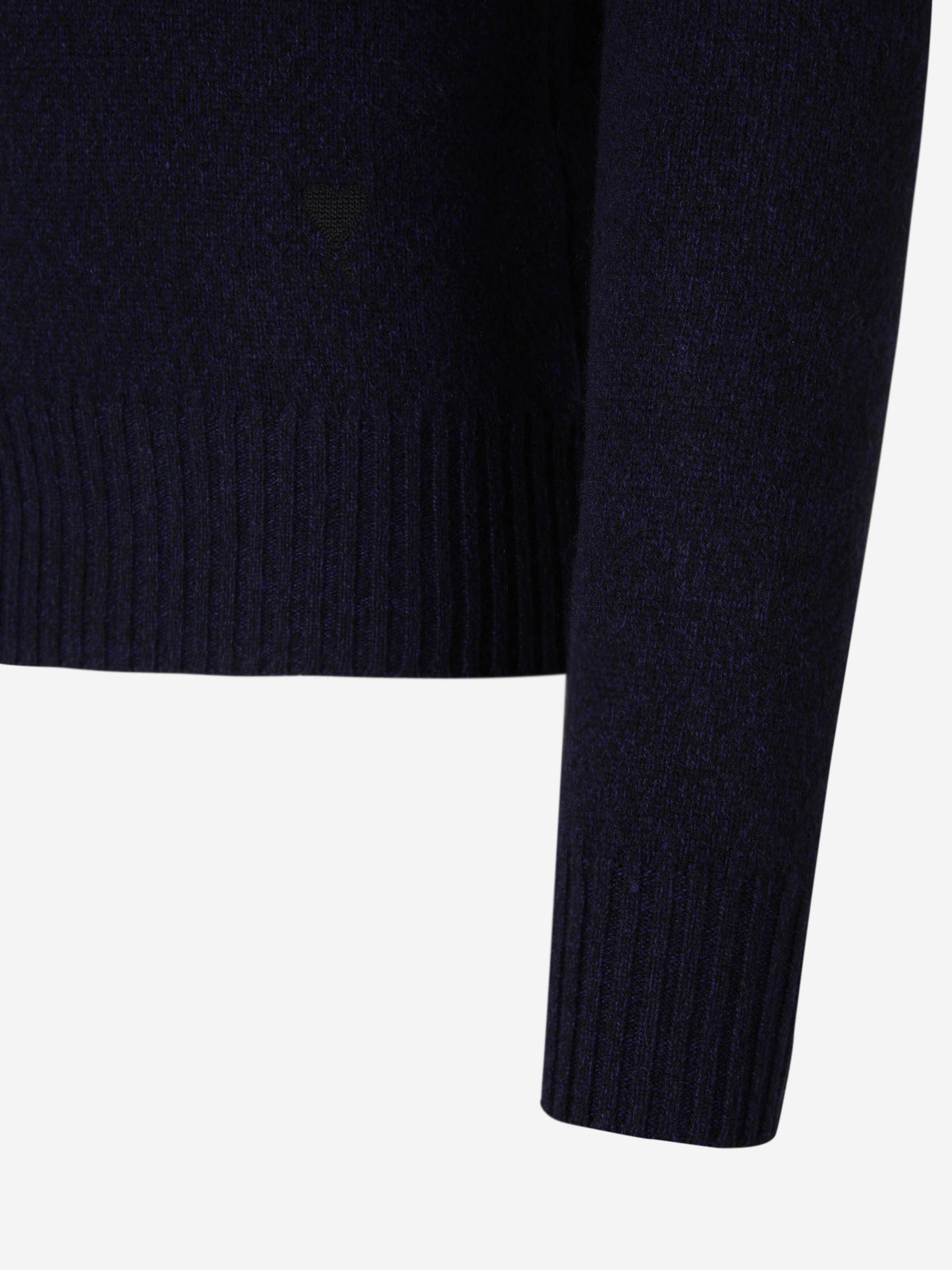 Outlet online Ami Paris Hombre Jersey Punto Cashmere color Azul Noche sku 542-002263 01 - Foto 4