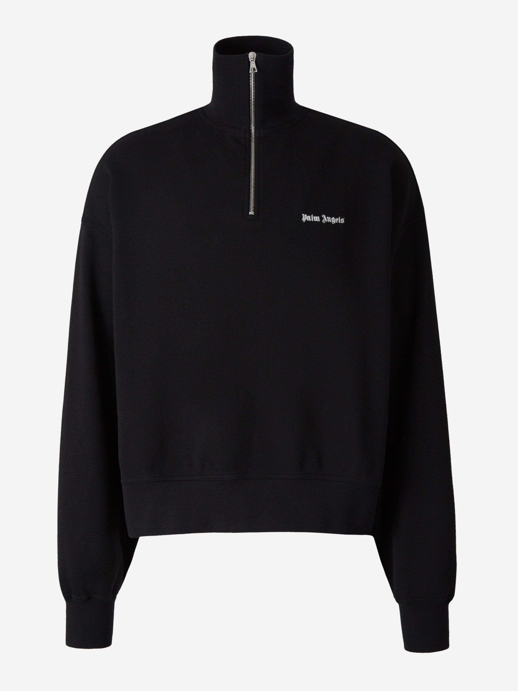 Outlet online Palm Angels Hombre Sudadera Cuello Cremallera color Negro sku 542-002267 01 - Foto 1