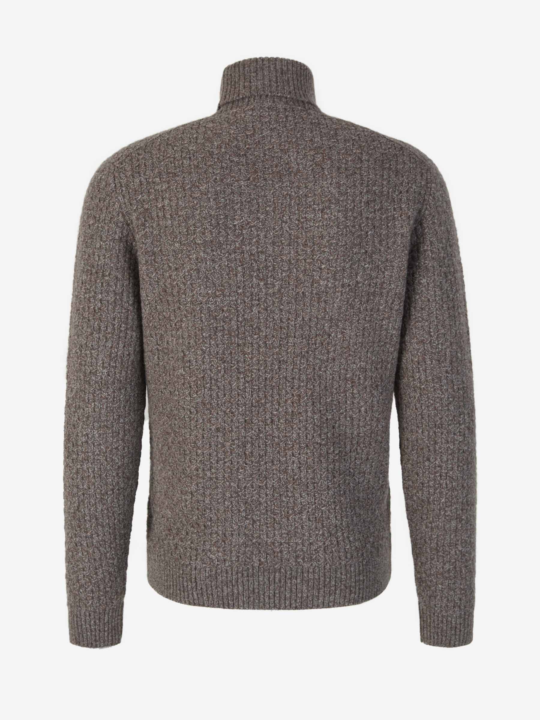 Outlet online Zanone Hombre Jersey Cuello Alto Lana color Marron sku 542-002298 01 - Foto 2