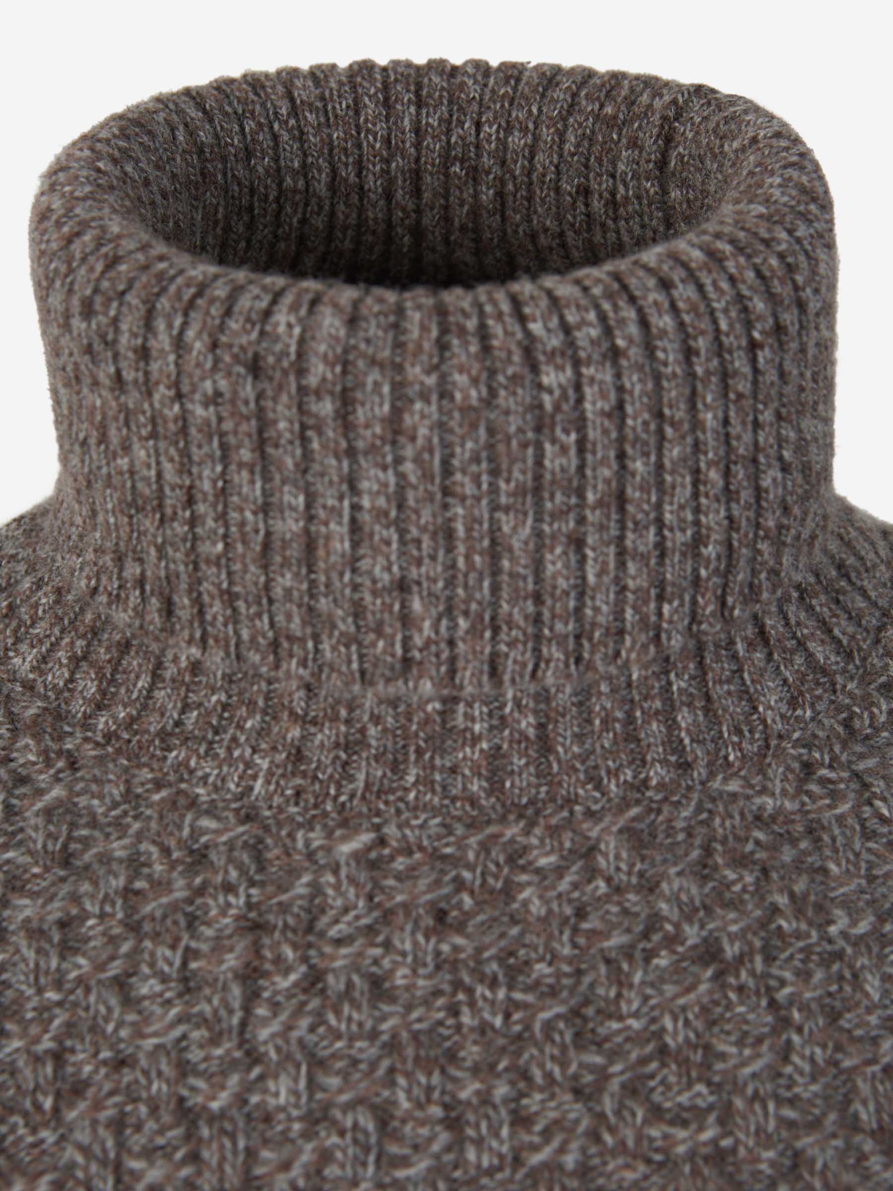 Outlet online Zanone Hombre Jersey Cuello Alto Lana color Marron sku 542-002298 01 - Foto 3