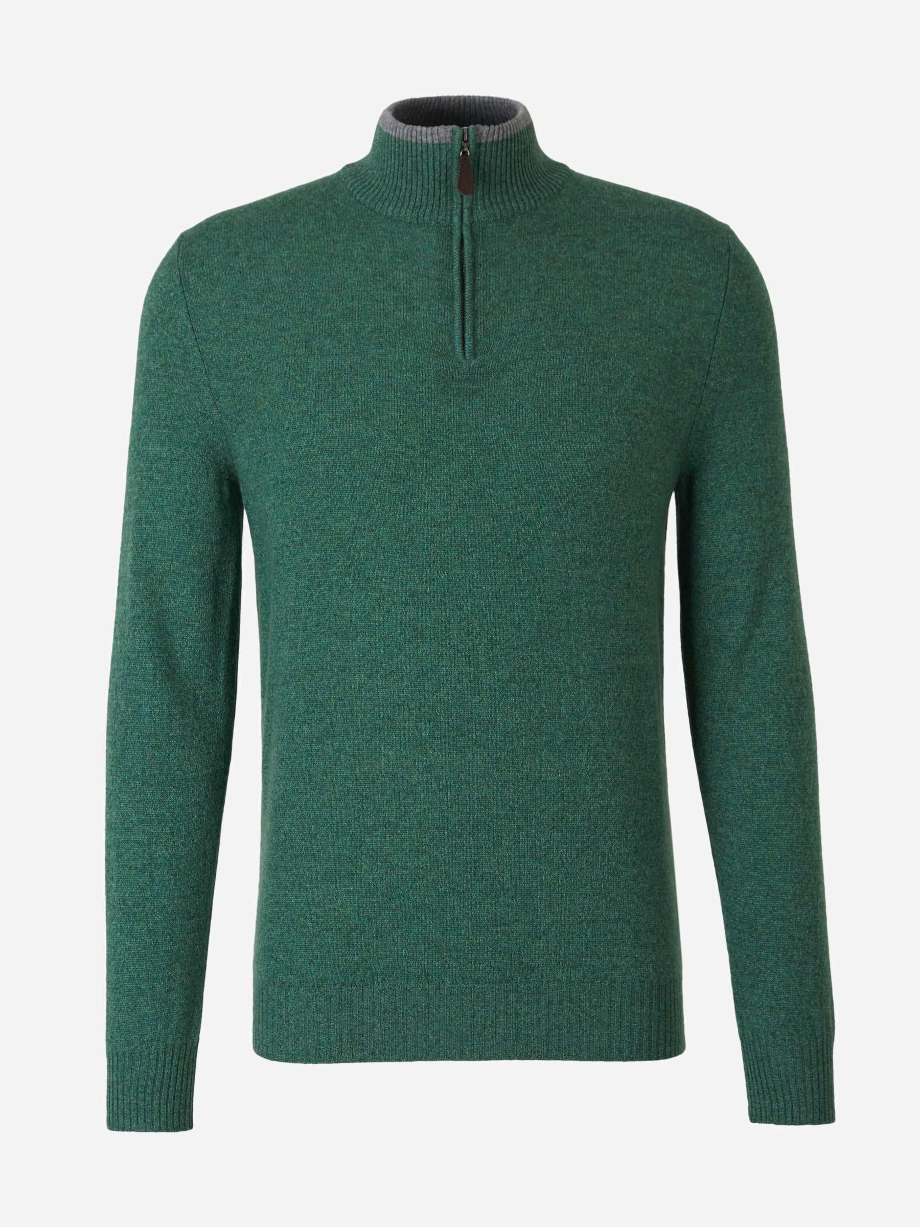 Outlet online Santa Eulalia Hombre Jersey Cashmere Cremallera color Verde Turquesa sku 542-002300 03 - Foto 5