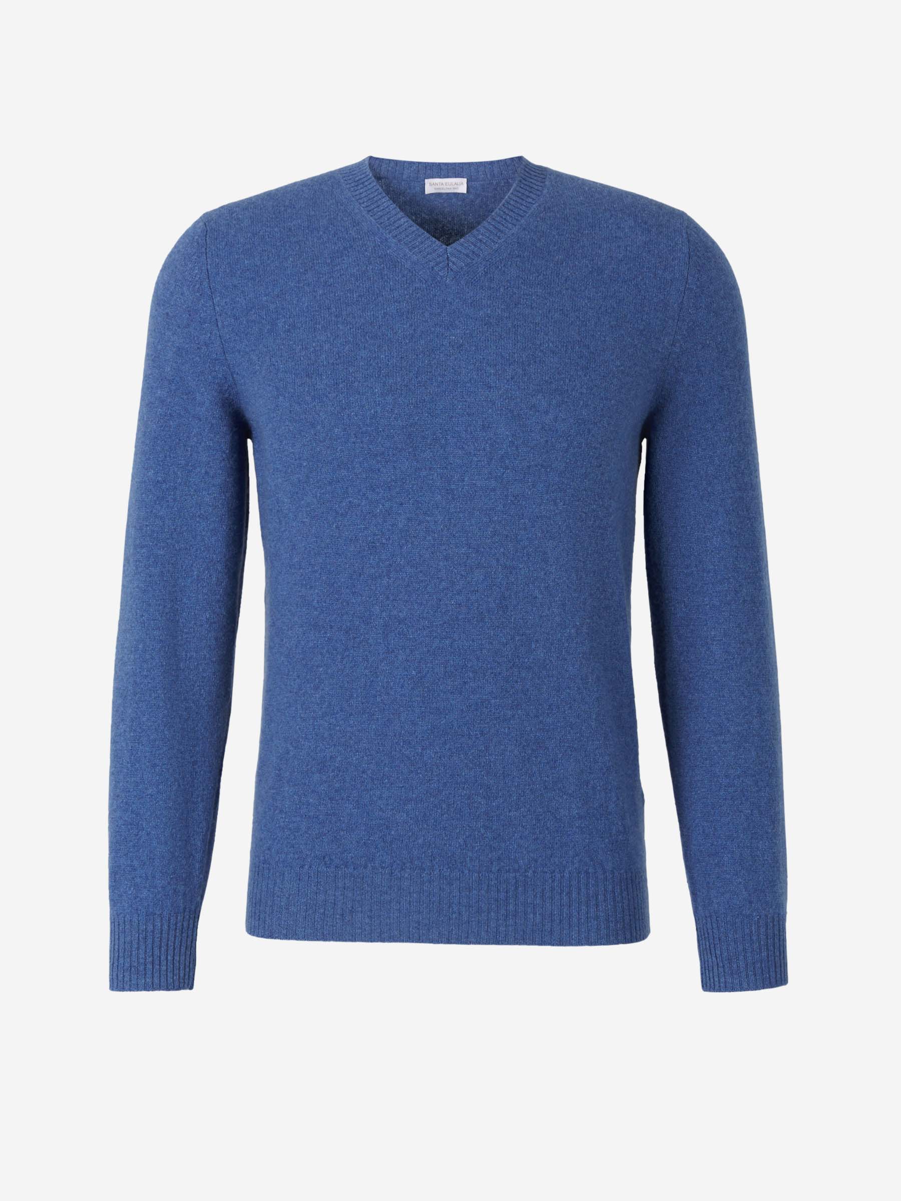 Outlet online Santa Eulalia Hombre Jersey Punto Cashmere color Azul Denim sku 542-002301 01 - Foto 1