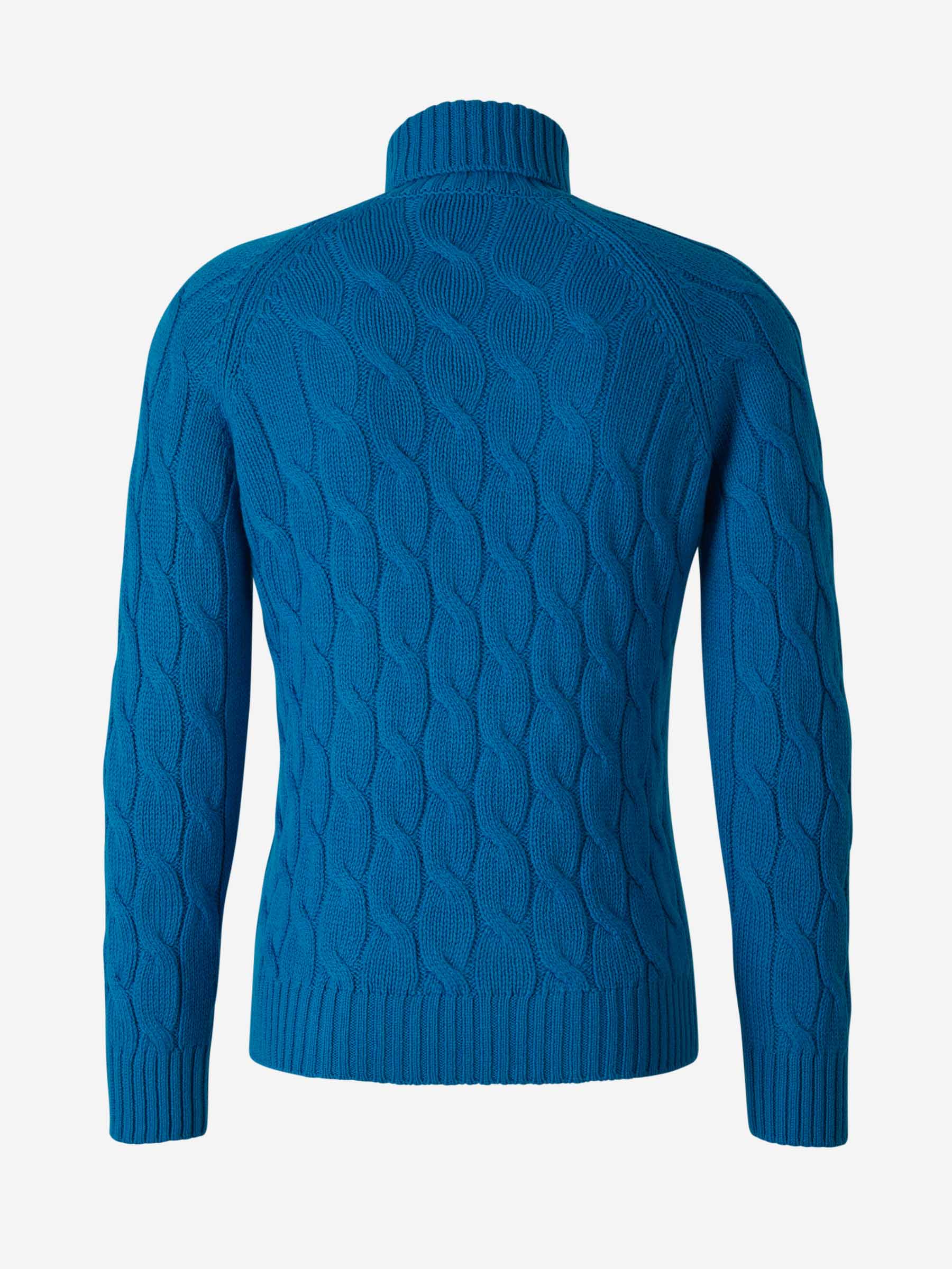 Outlet online Gran Sasso Hombre Jersey Trenzado Lana color Azul Real sku 542-002305 02 - Foto 6