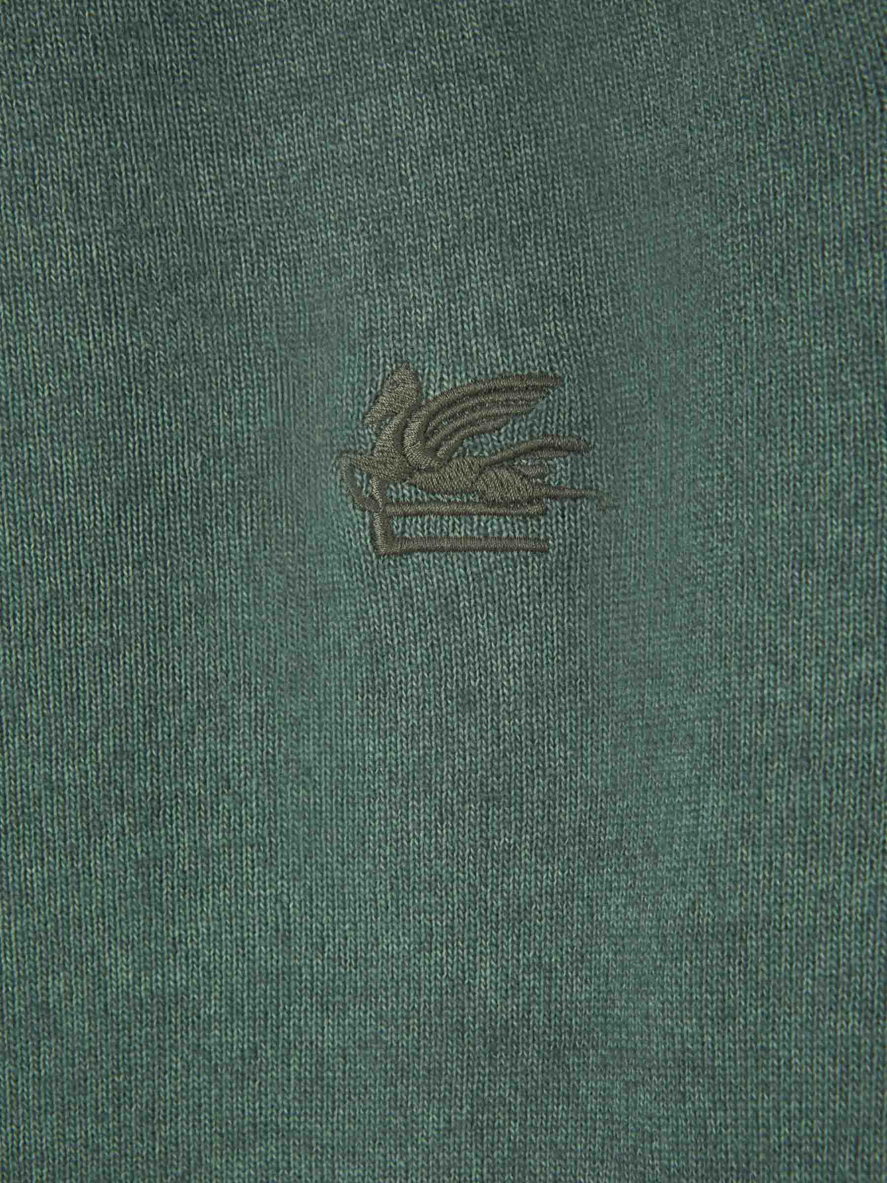 Outlet online Etro Hombre Jersey Punto Lana color Verde sku 542-002361 01 - Foto 3