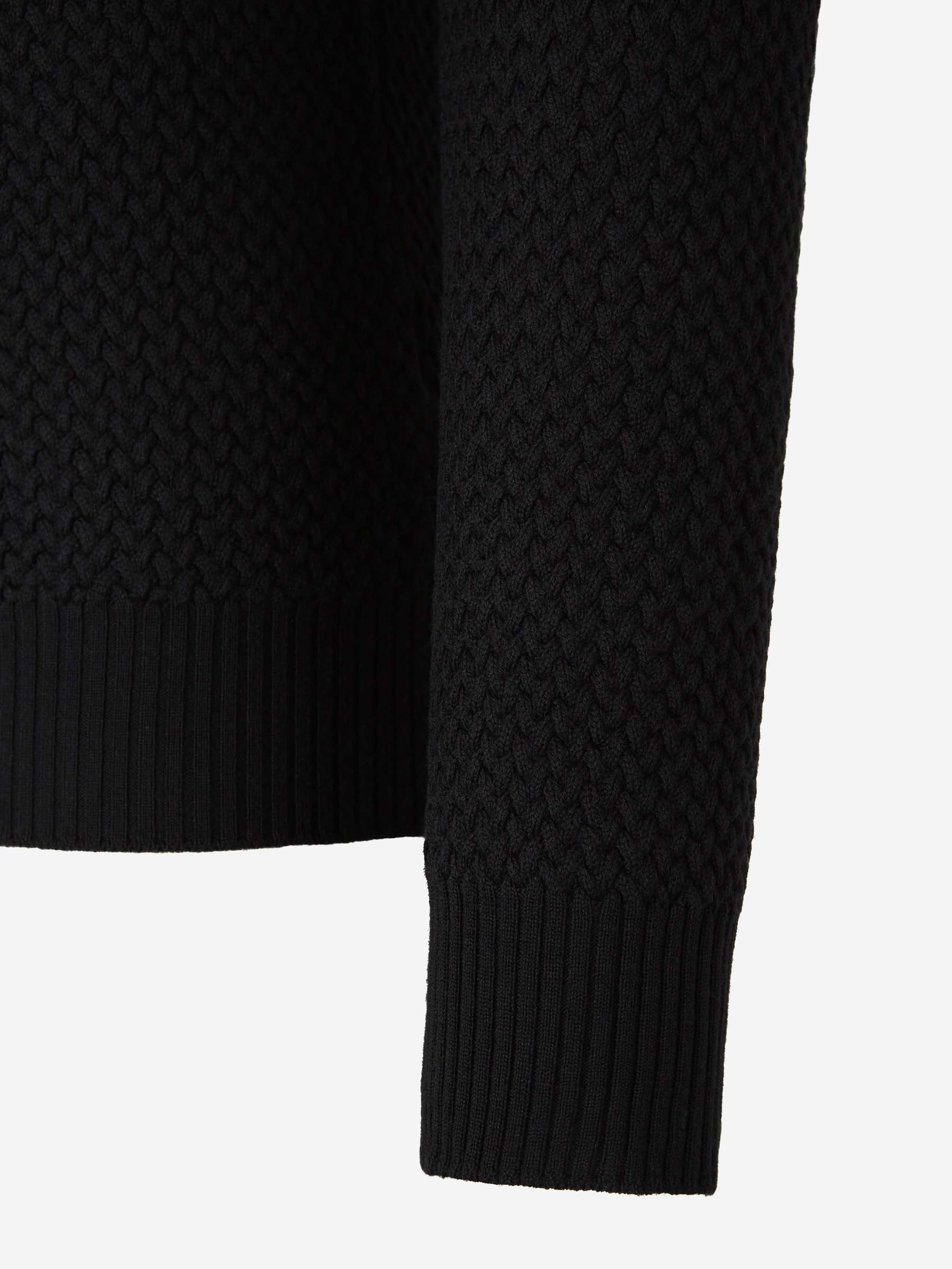 Outlet online Gran Sasso Hombre Jersey Punto Trenzado color Gris Antracita sku 542-002432 02 - Foto 4