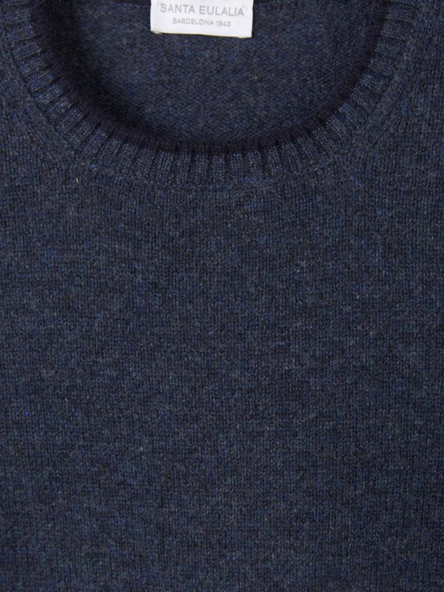 Outlet online Santa Eulalia Hombre Jersey Lana Bicolor color Azul Marino sku 542-002435 04 - Foto 3