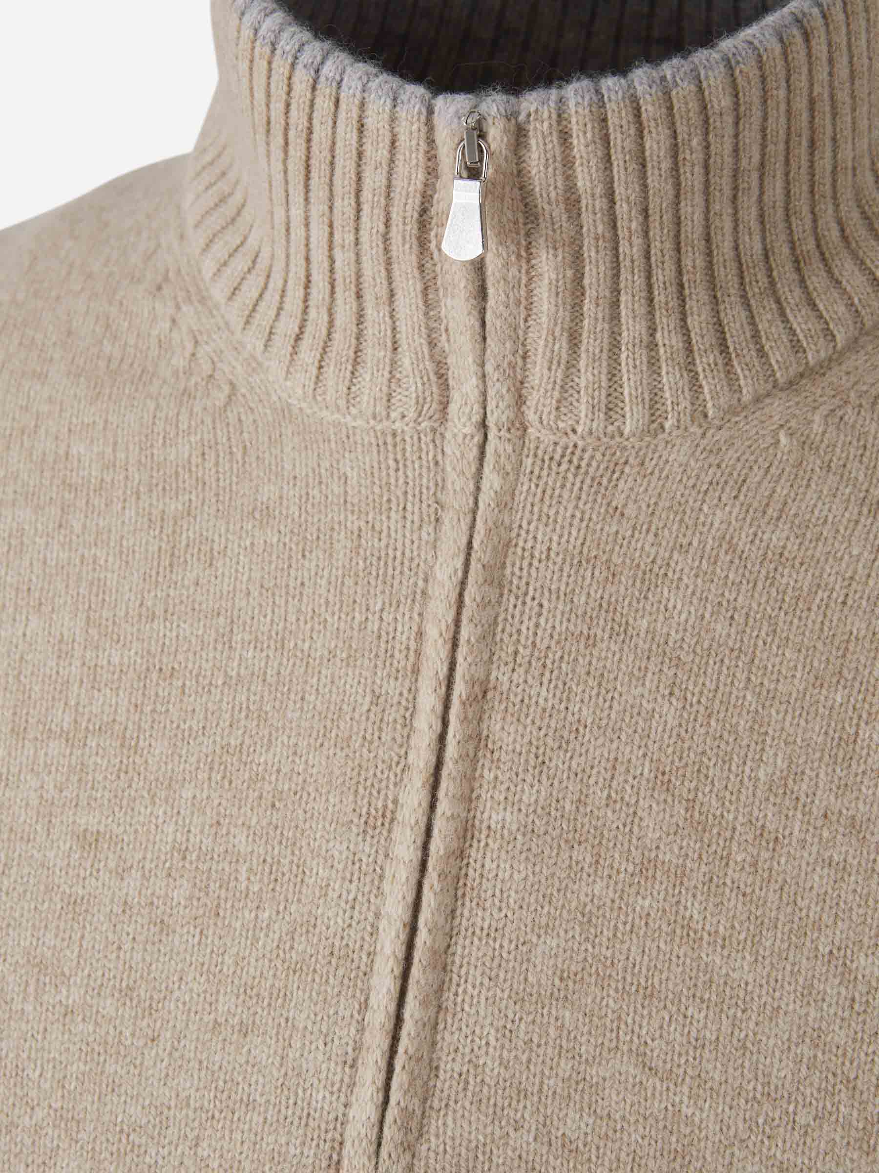 Outlet online Santa Eulalia Hombre Jersey Bicolor Lana color Beige sku 542-002436 01 - Foto 3