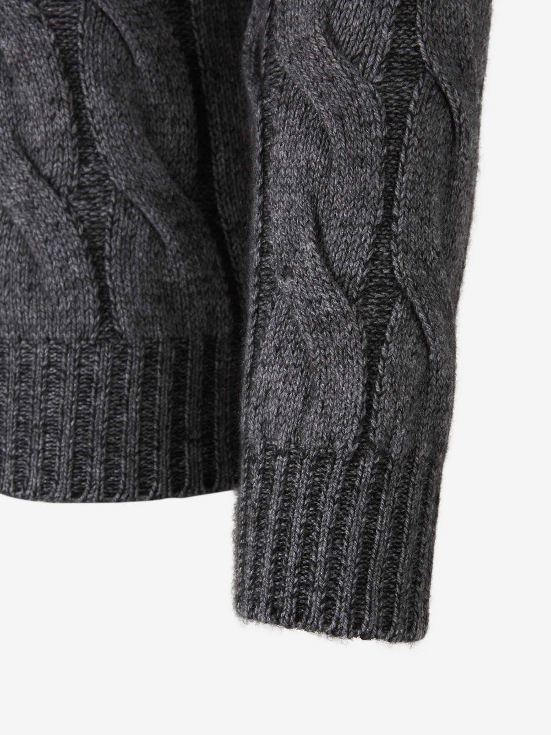 Outlet online Santa Eulalia Hombre Jersey Punto Cashmere color Gris Antracita sku 542-002439 01 - Foto 4