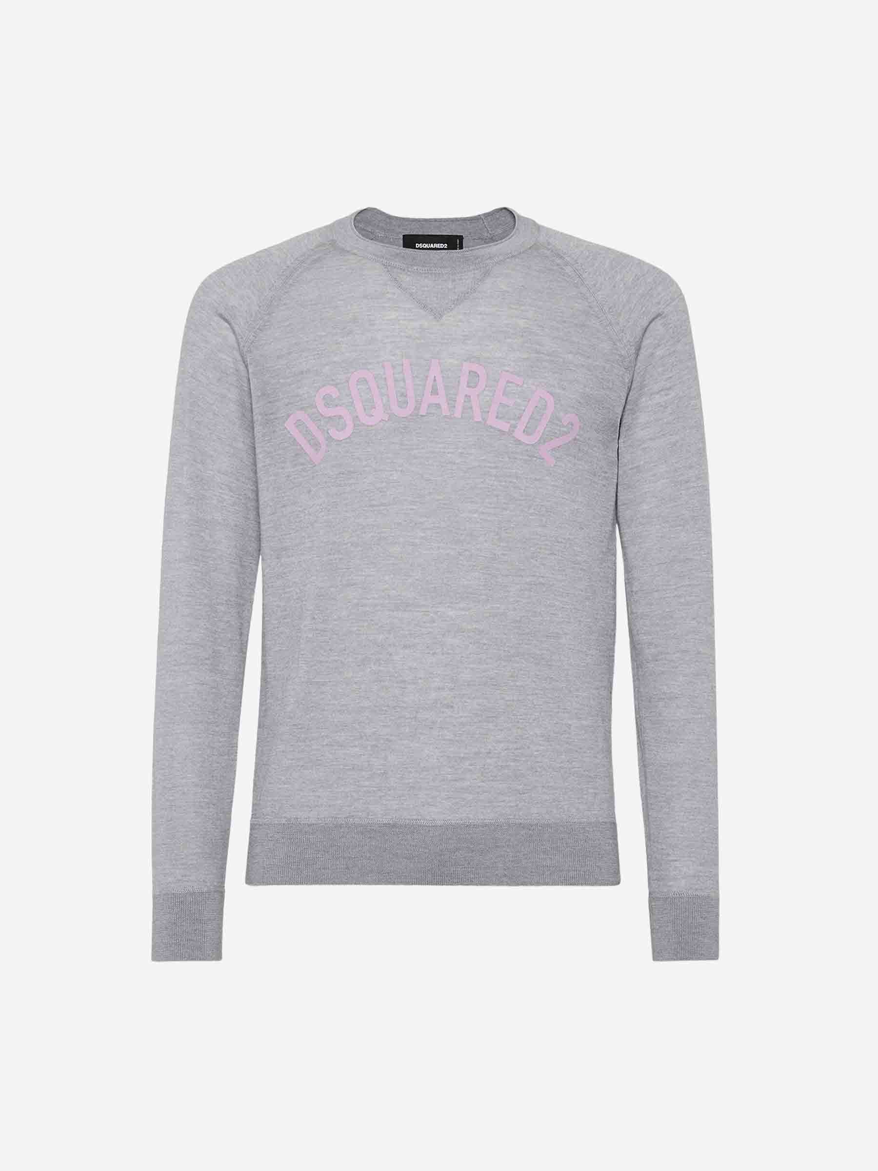 Dsquared2 Hombre Barcelona Jersey Logo Lana color Gris Piedra sku 542-002465 01 - Foto 1