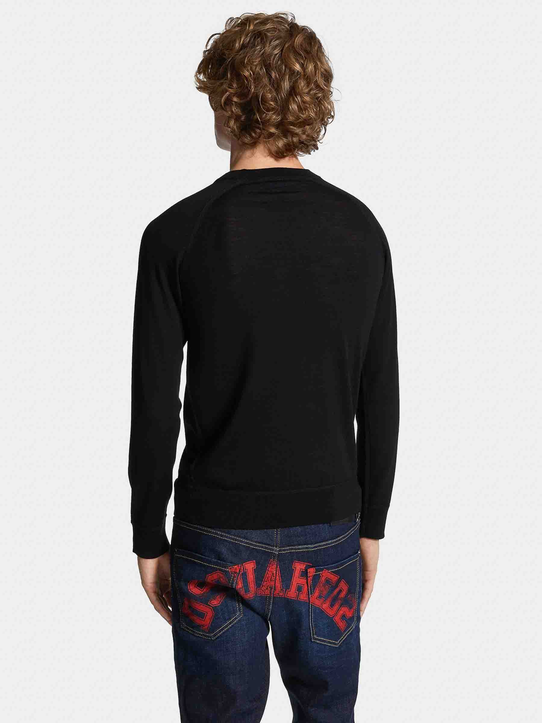 Dsquared2 Hombre Barcelona Jersey Logo Lana color Negro sku 542-002465 02 - Foto 3