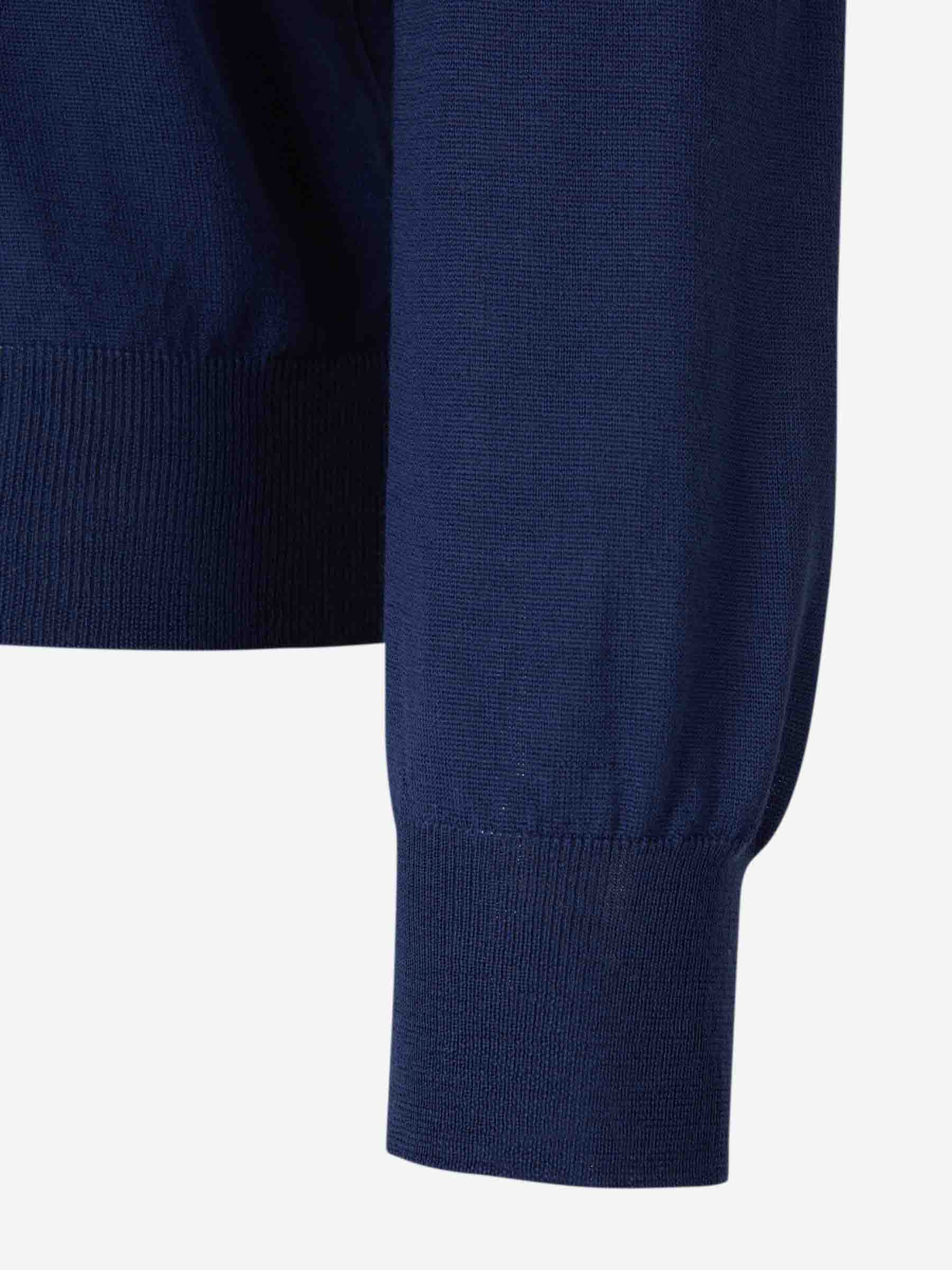 Outlet online Santa Eulalia Hombre Jersey Punto Lana color Azul Cobalto sku 542-002470 03 - Foto 4