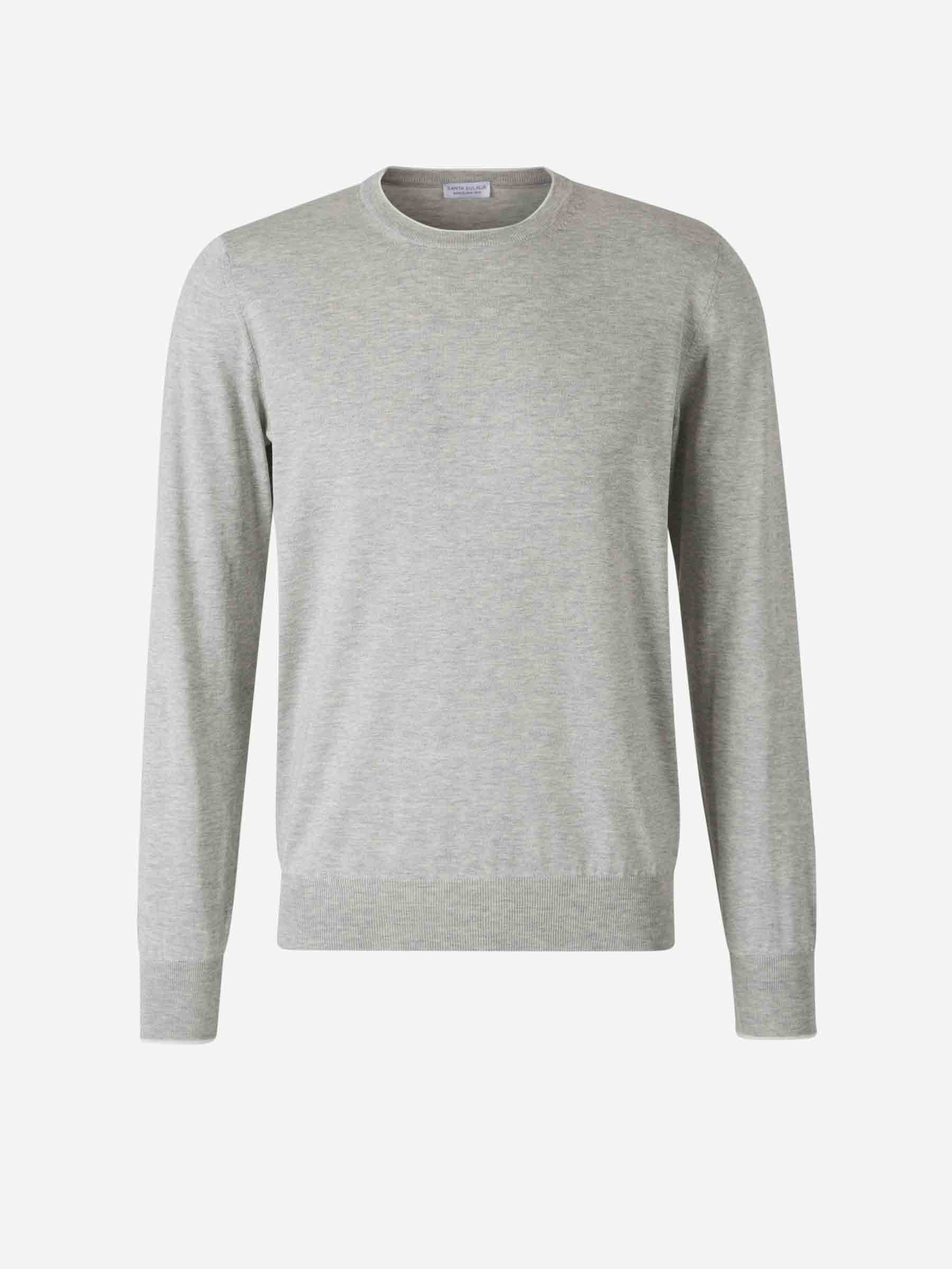 Santa Eulalia Hombre Barcelona Jersey Punto Seda color Gris Claro sku 542-002471 02 - Foto 1
