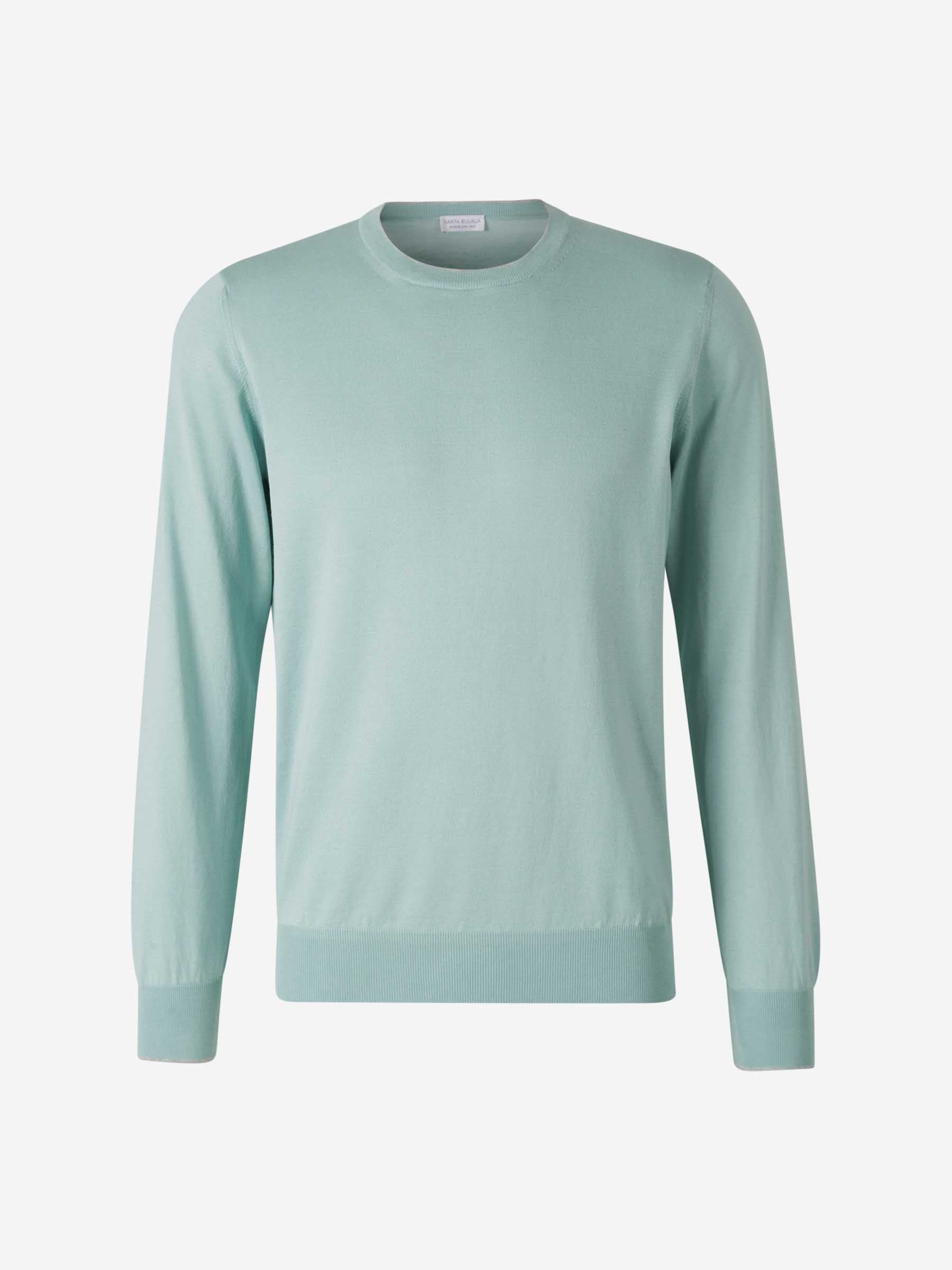 Santa Eulalia Hombre Barcelona Jersey Punto Seda color Verde Menta sku 542-002471 03 - Foto 1