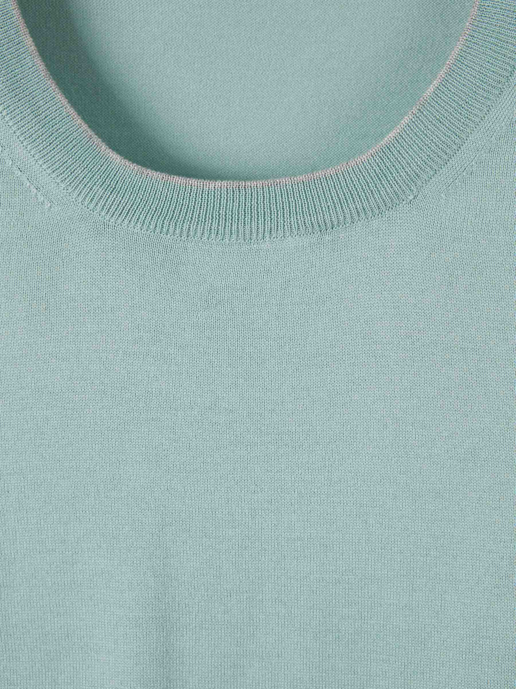 Santa Eulalia Hombre Barcelona Jersey Punto Seda color Verde Menta sku 542-002471 03 - Foto 3