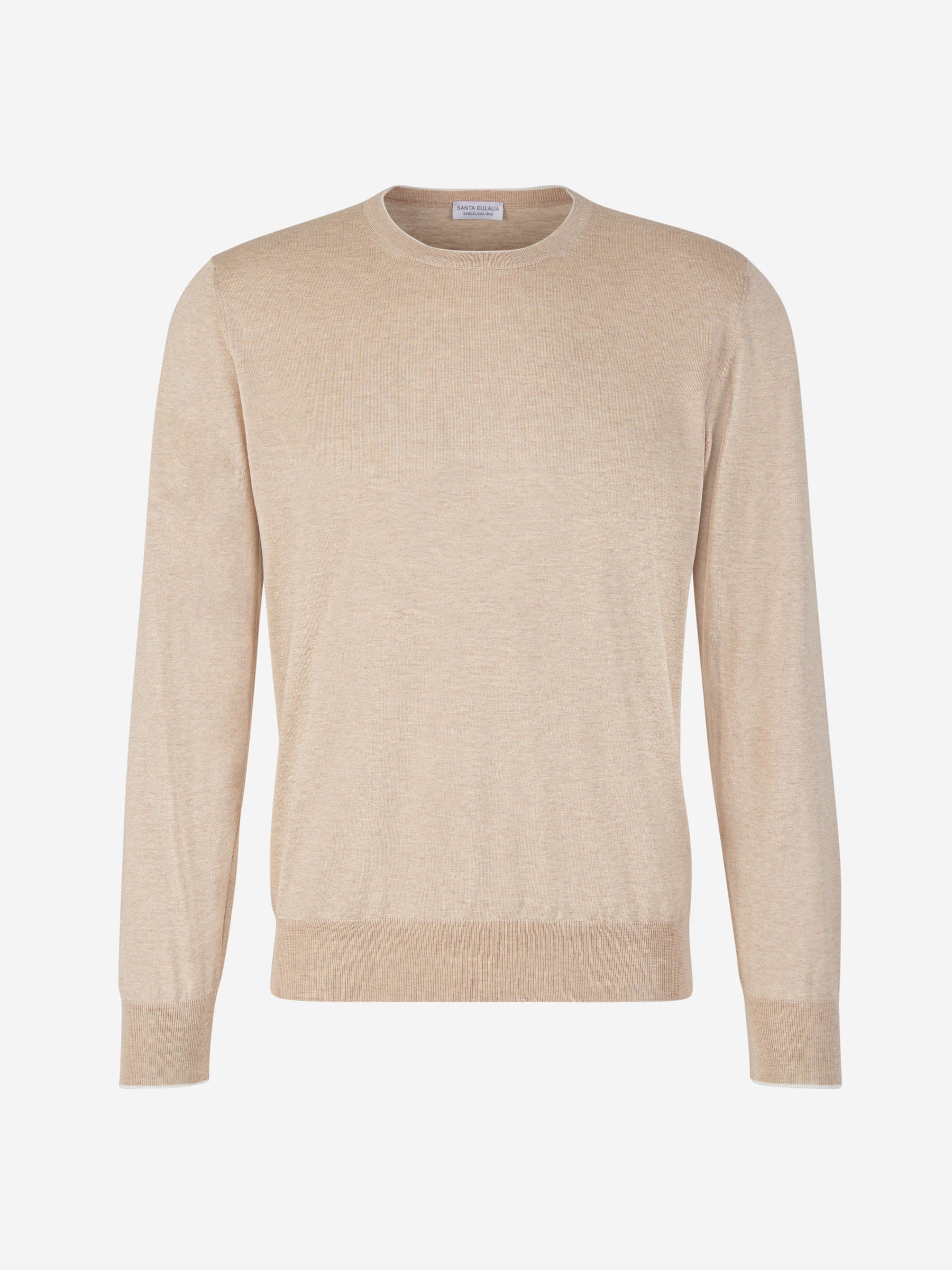 Outlet online Santa Eulalia Hombre Jersey Punto Seda color Beige sku 542-002471 04 - Foto 1