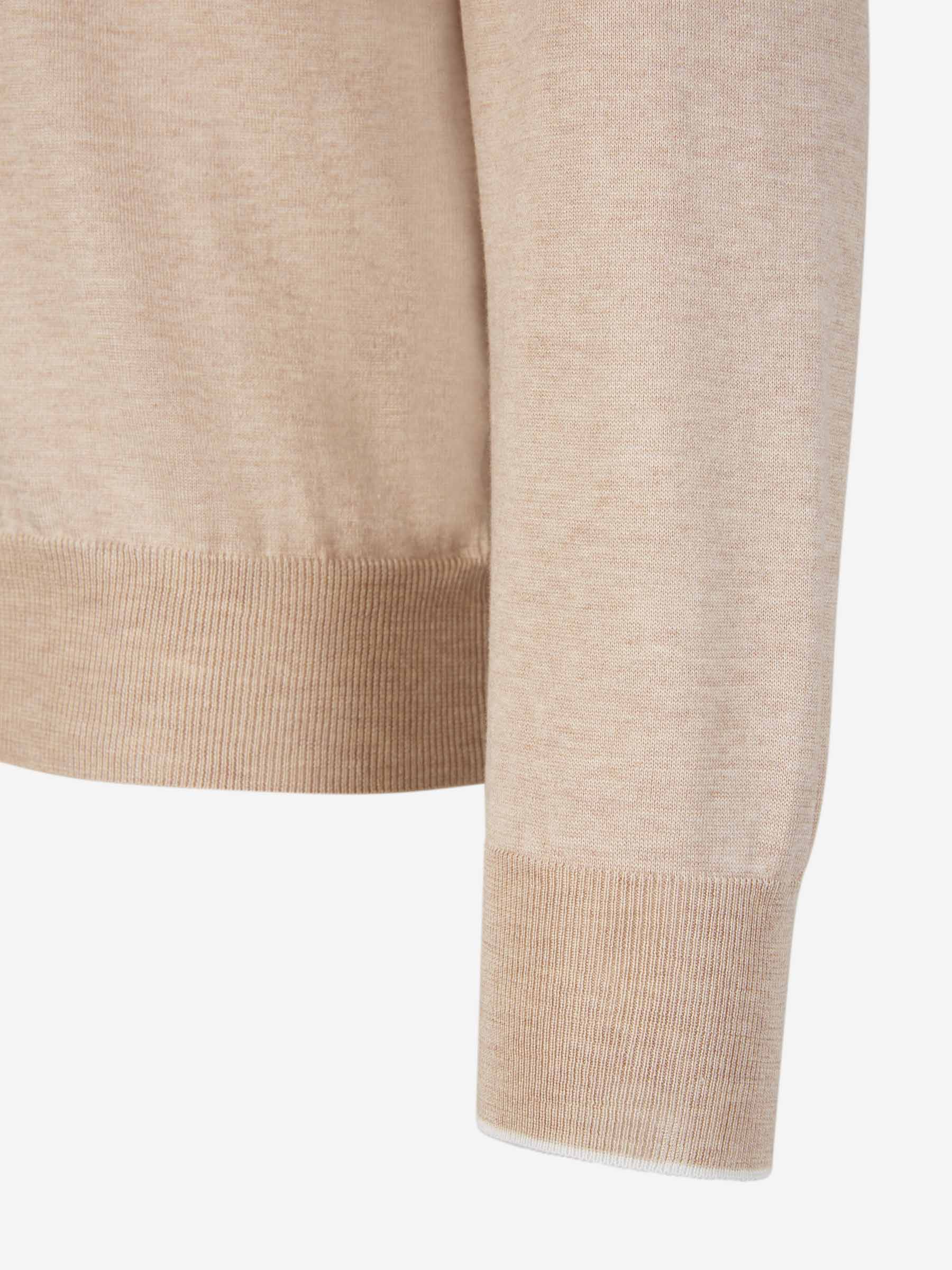 Outlet online Santa Eulalia Hombre Jersey Punto Seda color Beige sku 542-002471 04 - Foto 4