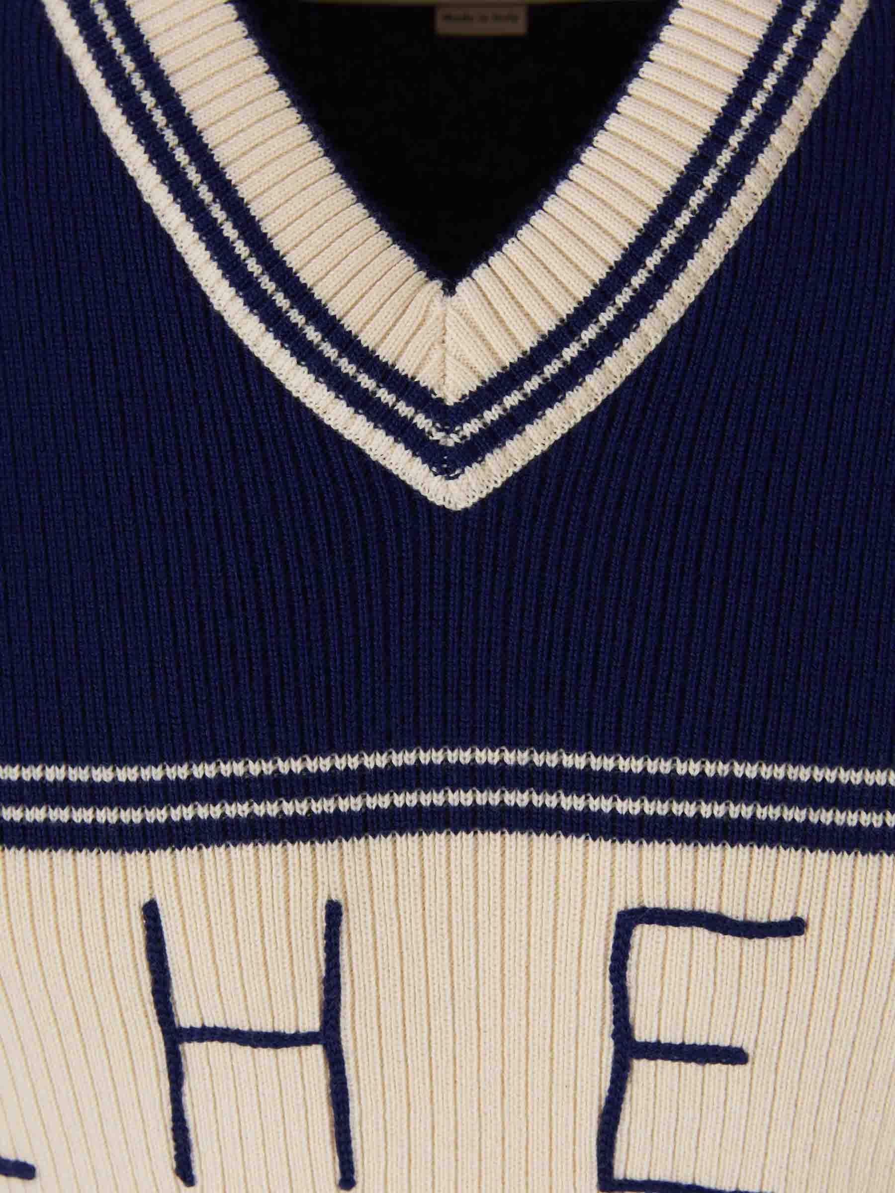 Outlet online Valentino Hombre Jersey Chez Valentino color Azul Marino sku 542-002480 01 - Foto 3