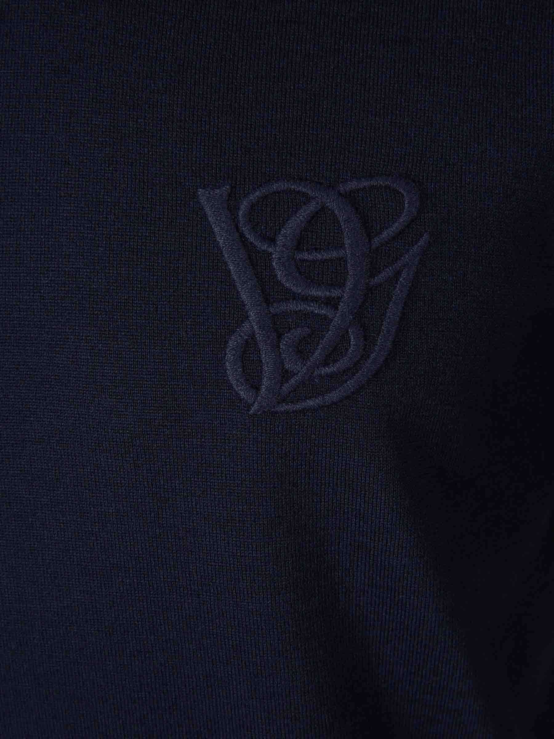 Valentino Hombre Barcelona Jersey Lana Bordado color Azul Noche sku 542-002484 01 - Foto 3