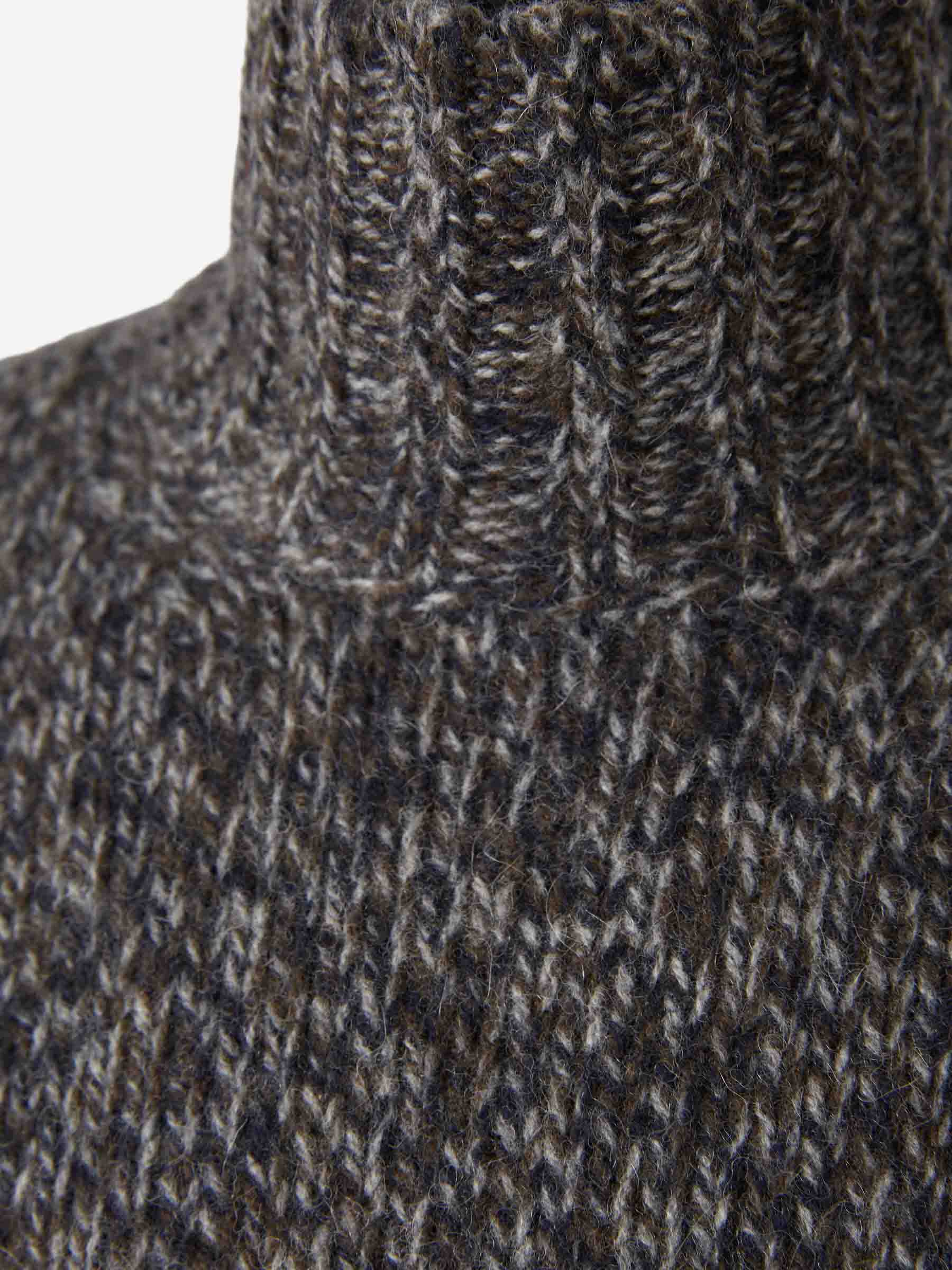 Outlet online Fedeli Hombre Jersey Cuello Alto color Gris sku 542-002533 01 - Foto 3