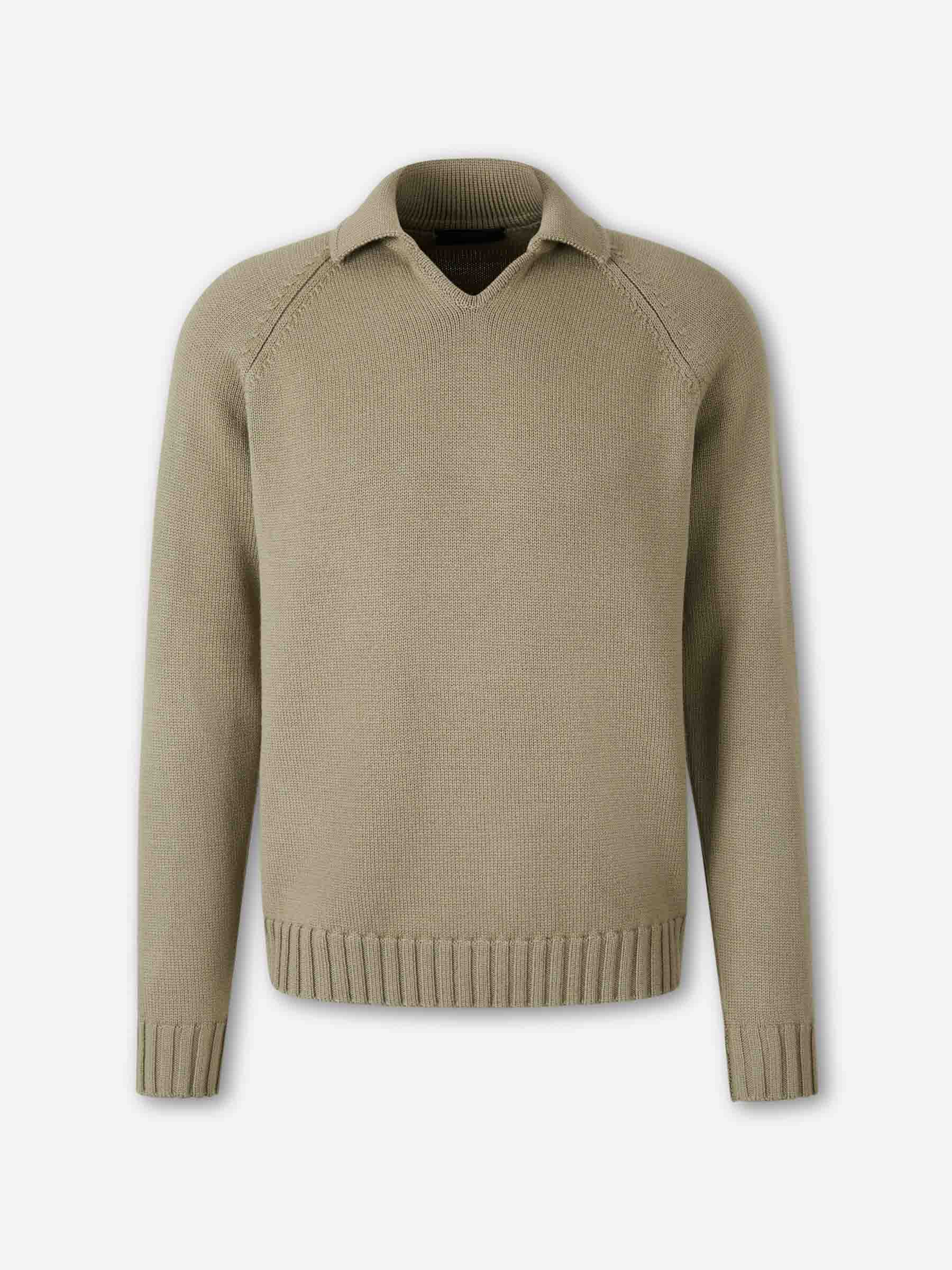 Outlet online Zanone Hombre Jersey Punto Lana color Verde Manzana sku 542-002545 02 - Foto 1